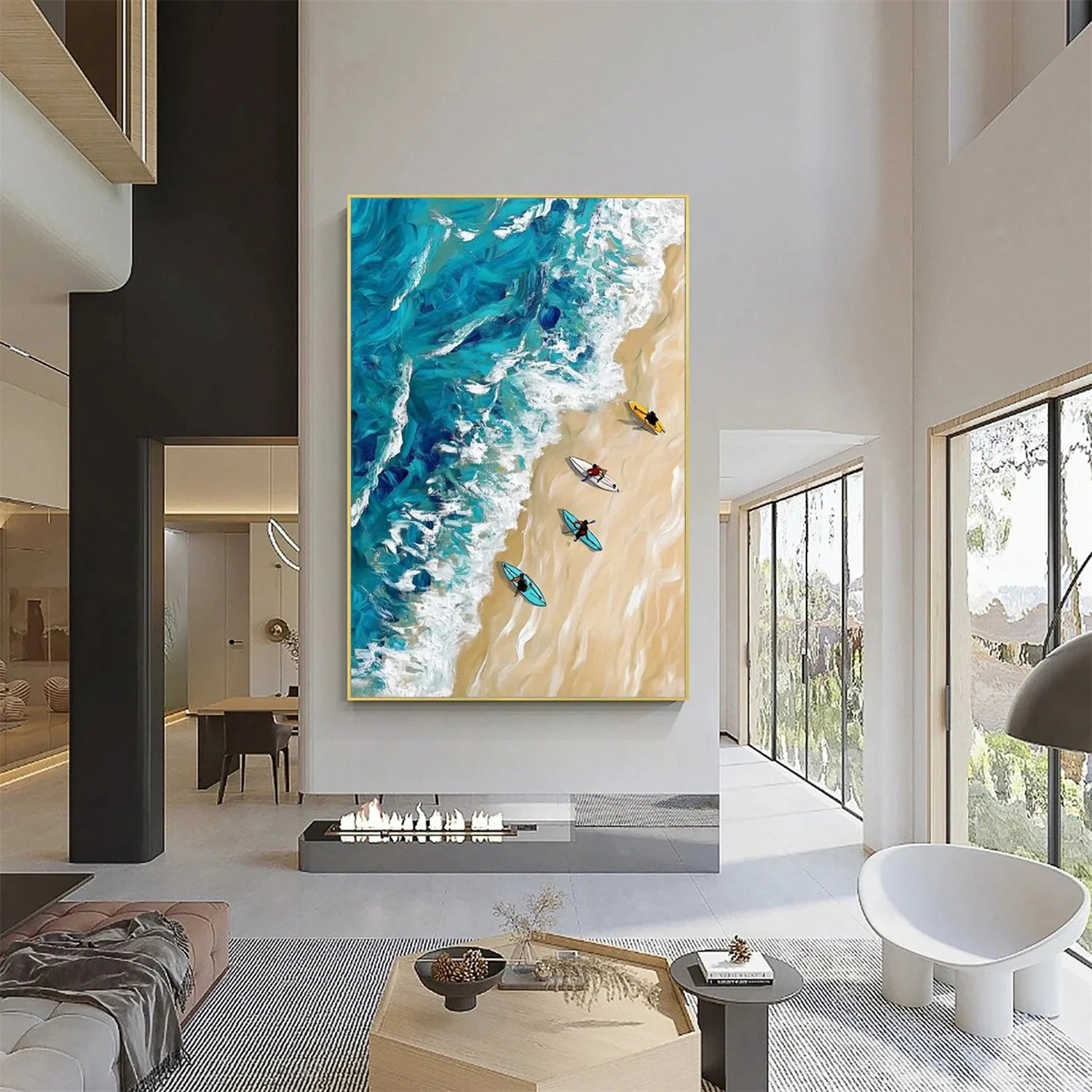 Swimming Sport Textured Wall Art #AS014