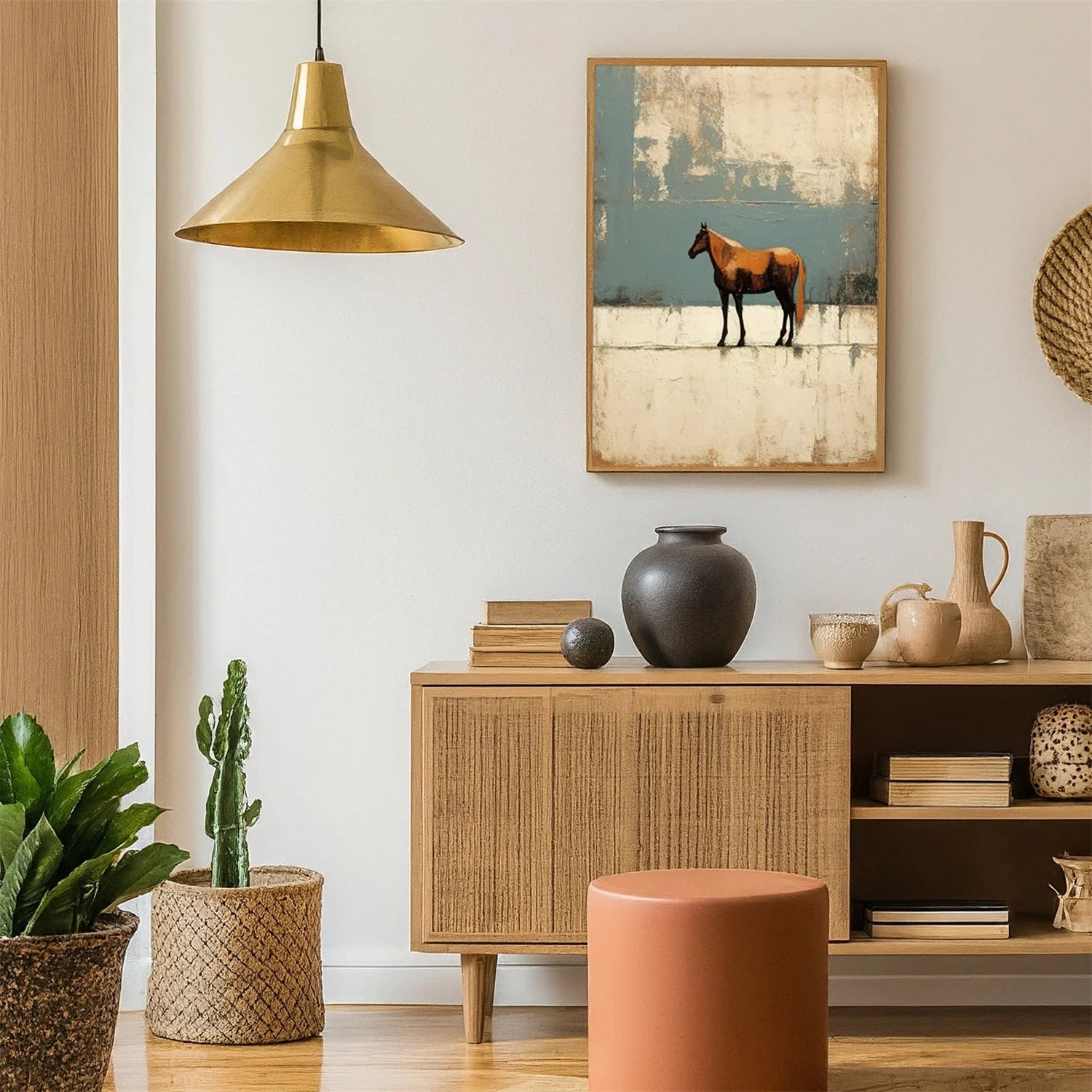 Abstract Animal Horse Wall Art #AM109