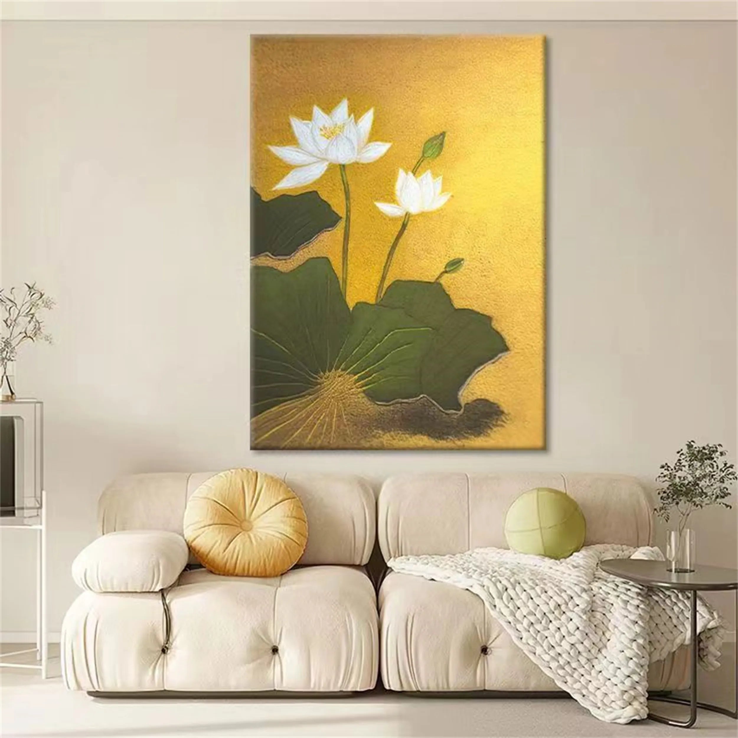 Colorful Flower & Tree Abstract Textured Wall Art #FT012