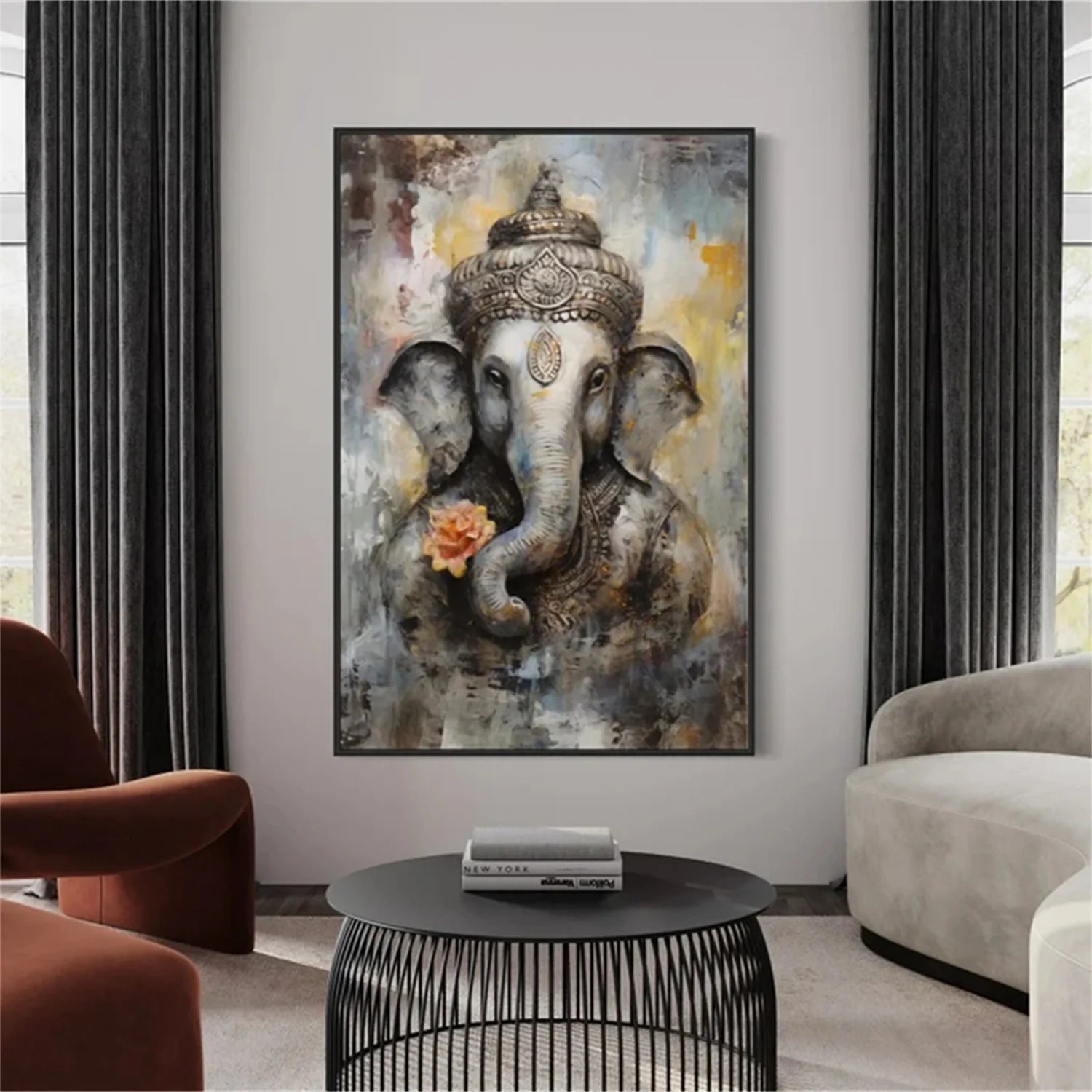 Colorful Abstract Animal Wall Art #AM059