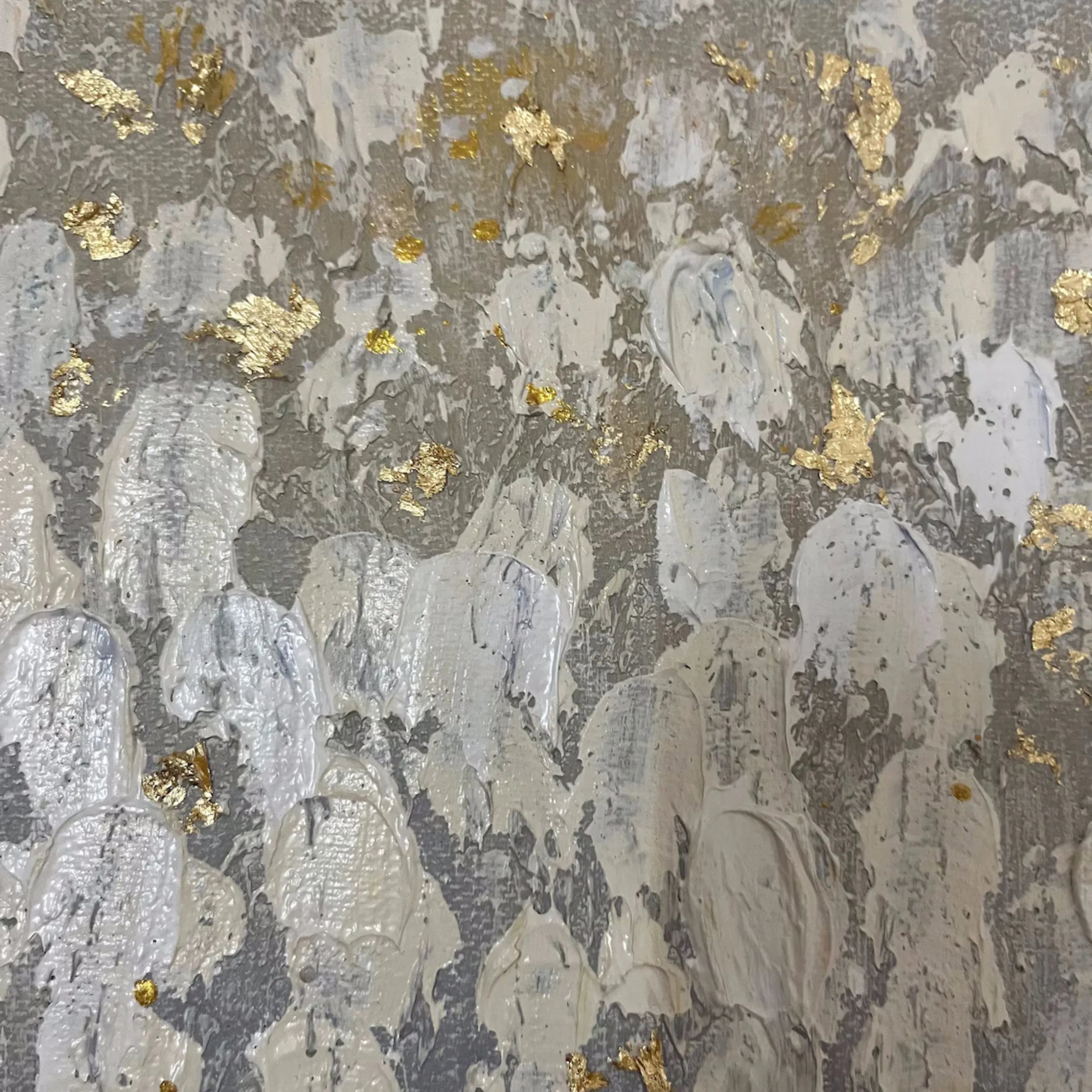 Colorful Flower & Tree Abstract Textured Wall Art #FT028