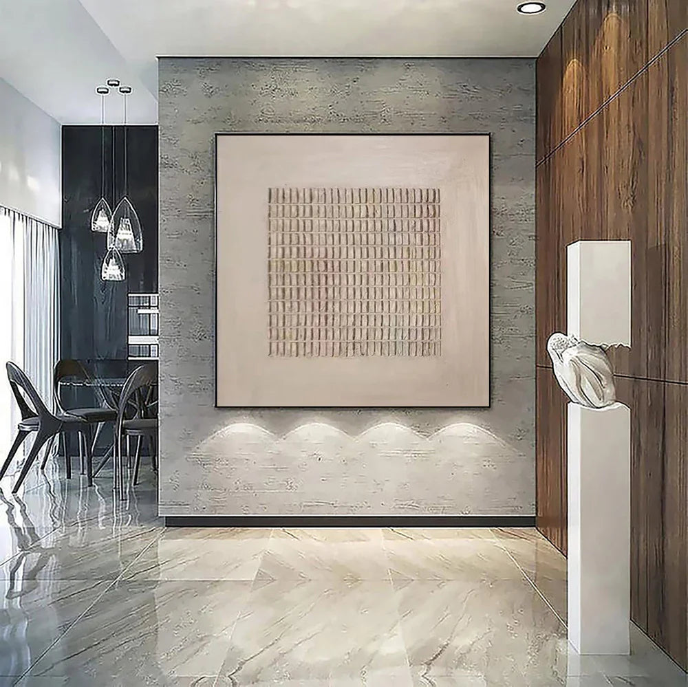 Minimalist Brown & Beige Art #MB002