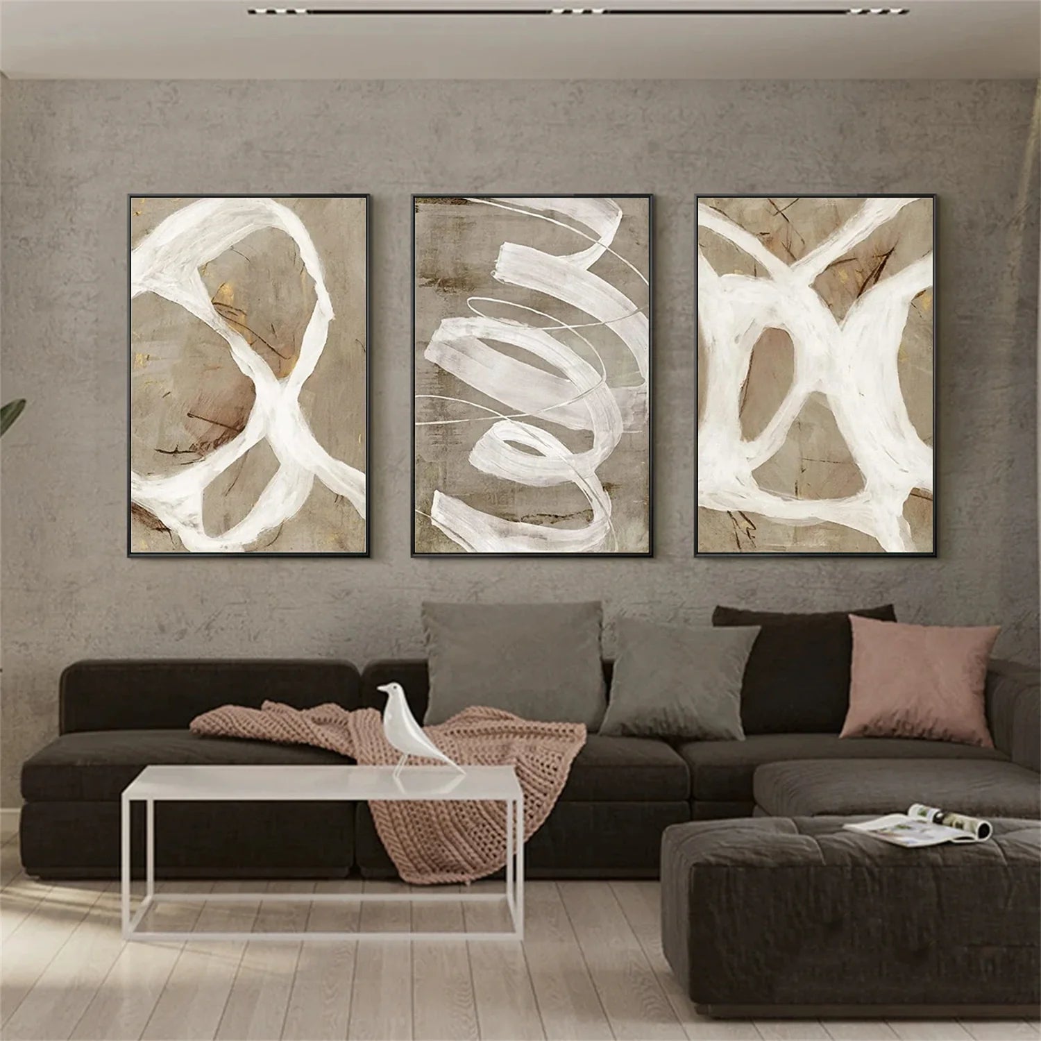 WABI SABI Abstract Tranquility Set of 3 #WA547