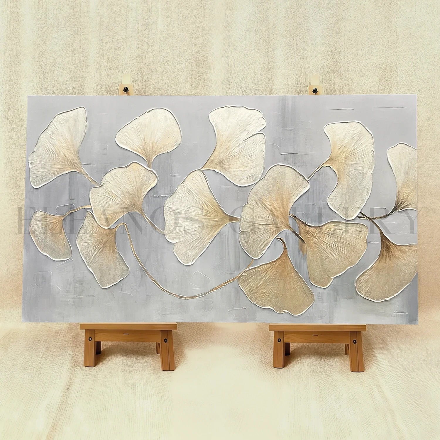 Flower & Tree Abstract Textured Wall Art #FT038