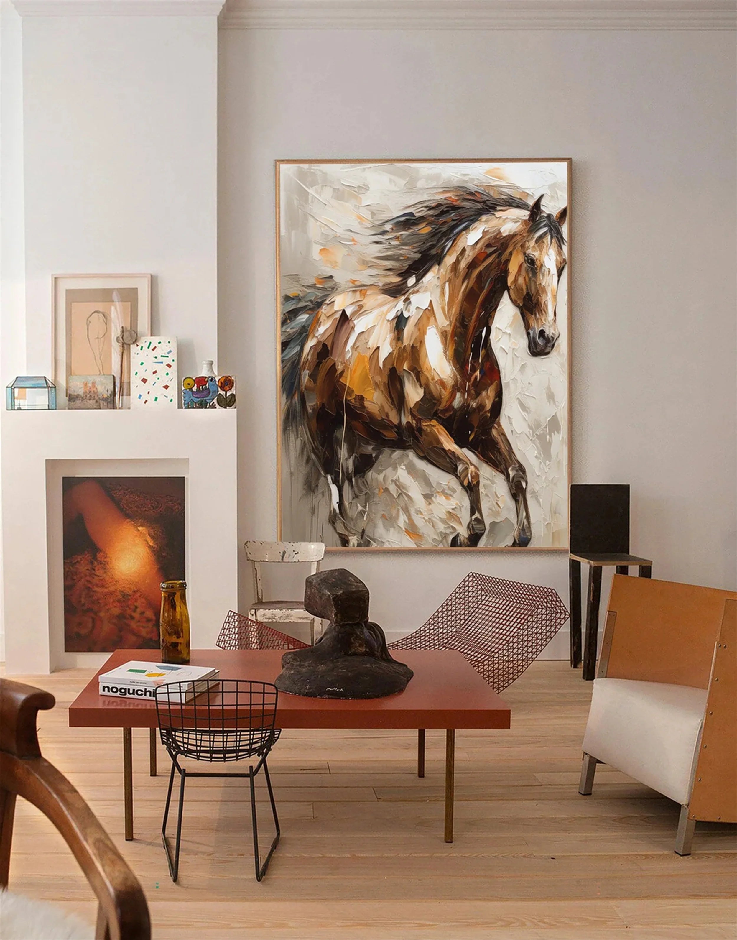 Colorful Horse Abstract Animal Wall Art #AM044