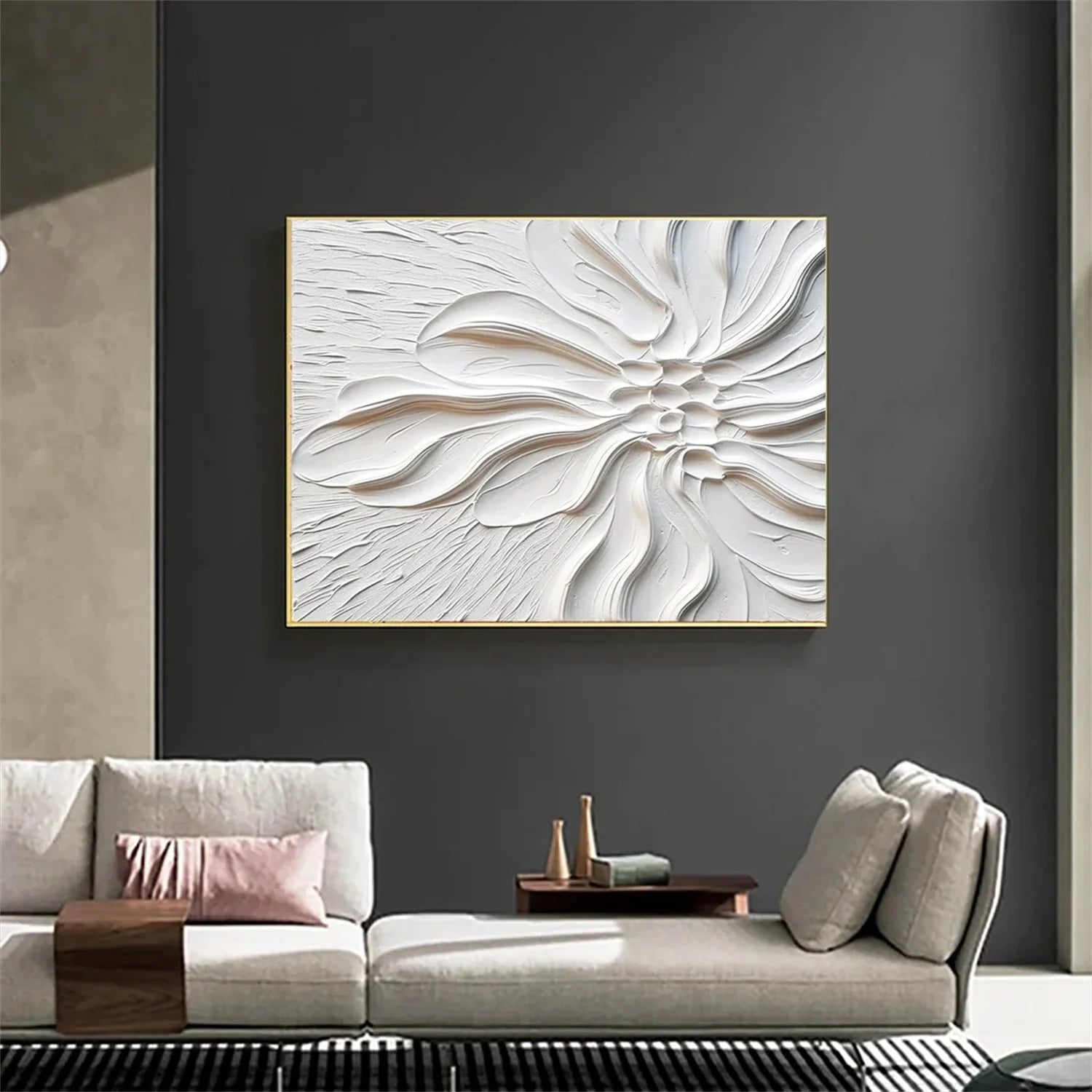 Flower & Tree Abstract Textured Wall Art #FT057