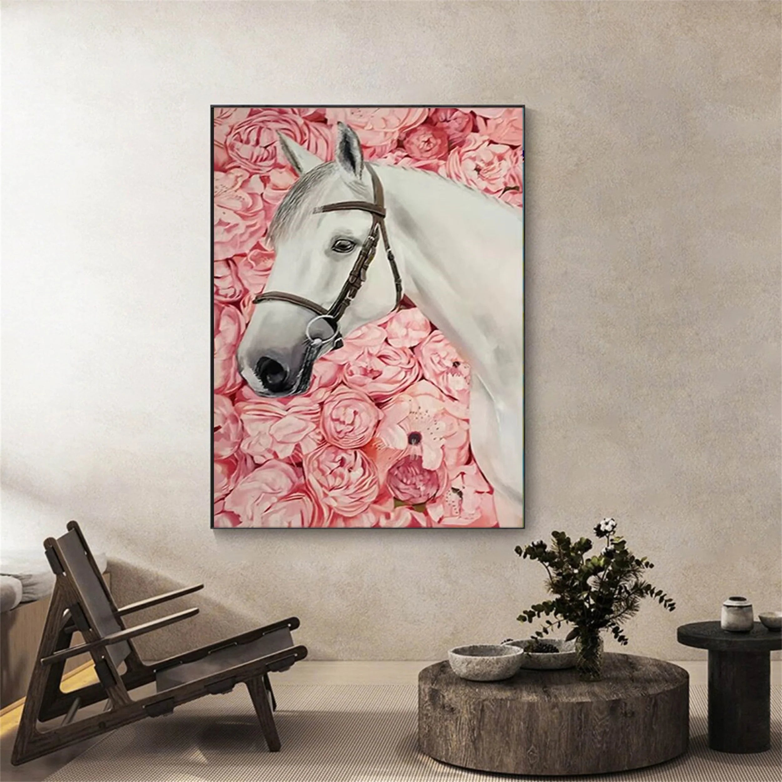 Colorful Horse Abstract Animal Wall Art #AM027