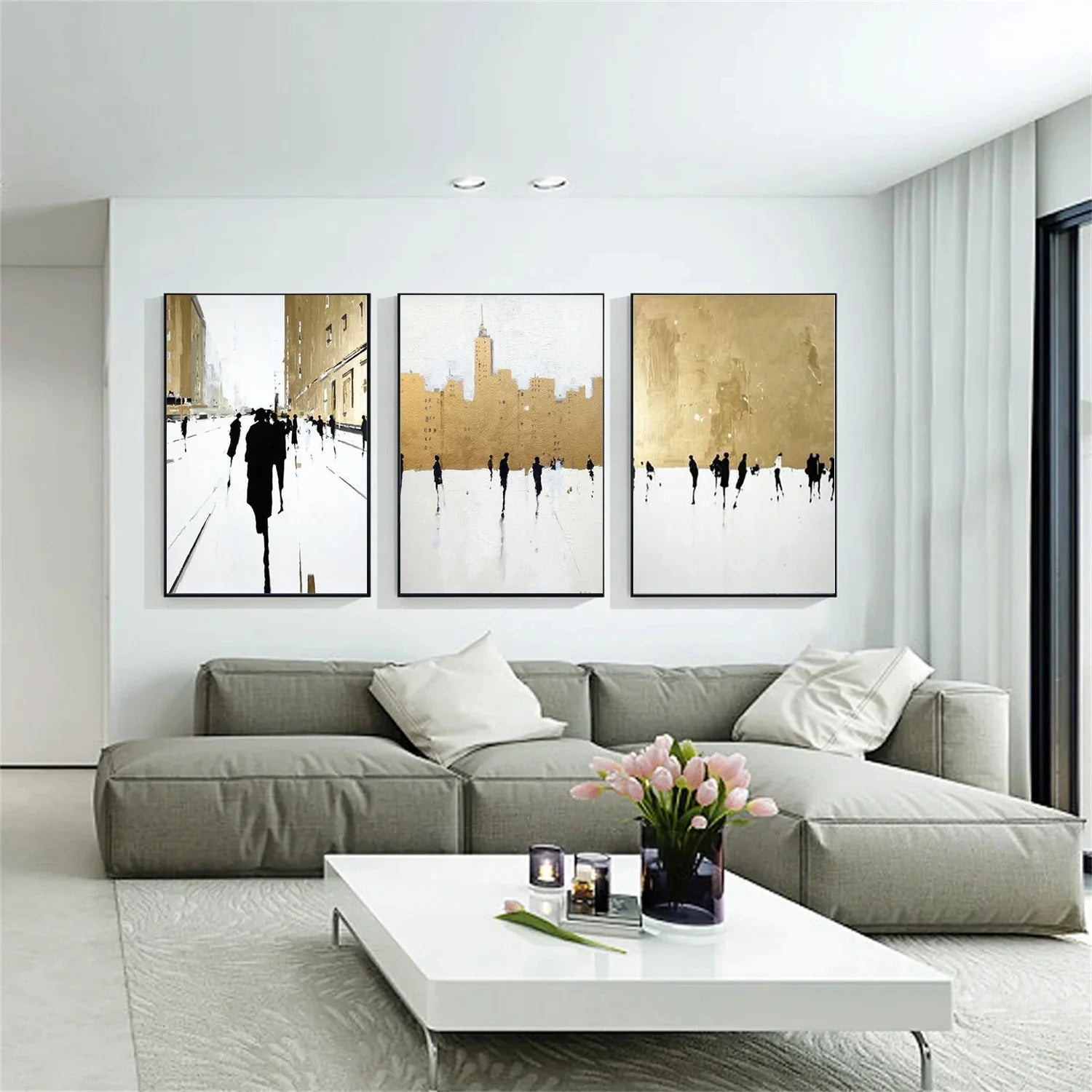 Abstract Portrait_Wall Art Set of 3 #AB066