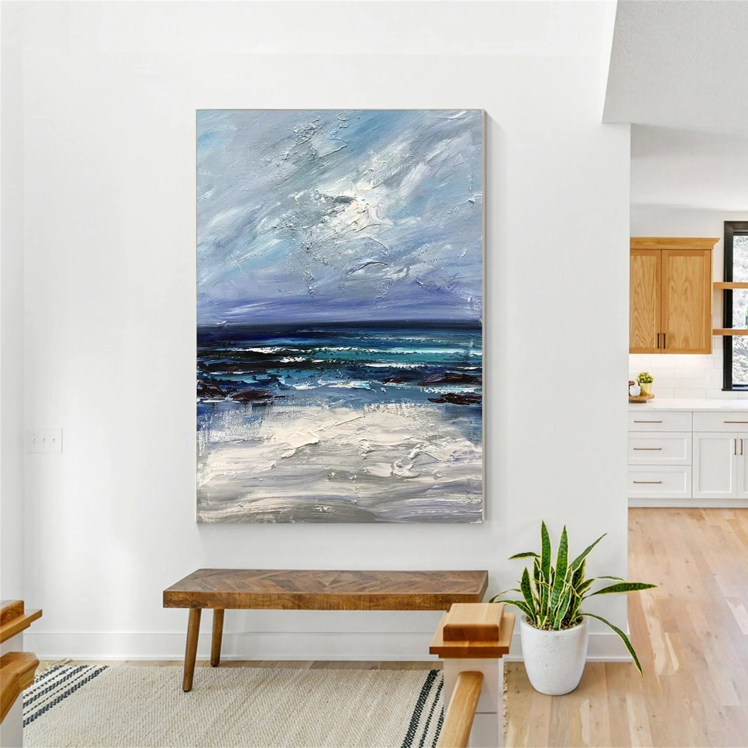 Sea & Sky Abstract_Textured_Wall Art #SK126