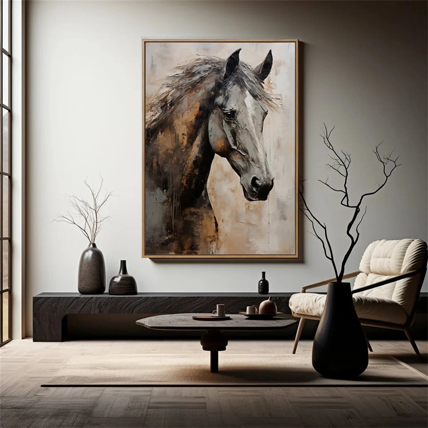 Colorful Horse Abstract Animal Wall Art #AM052