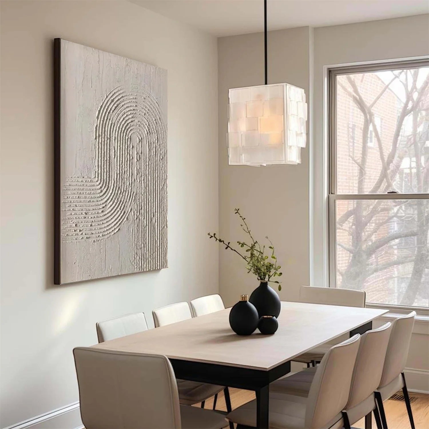 Minimalist Brown & Beige Art #MB030