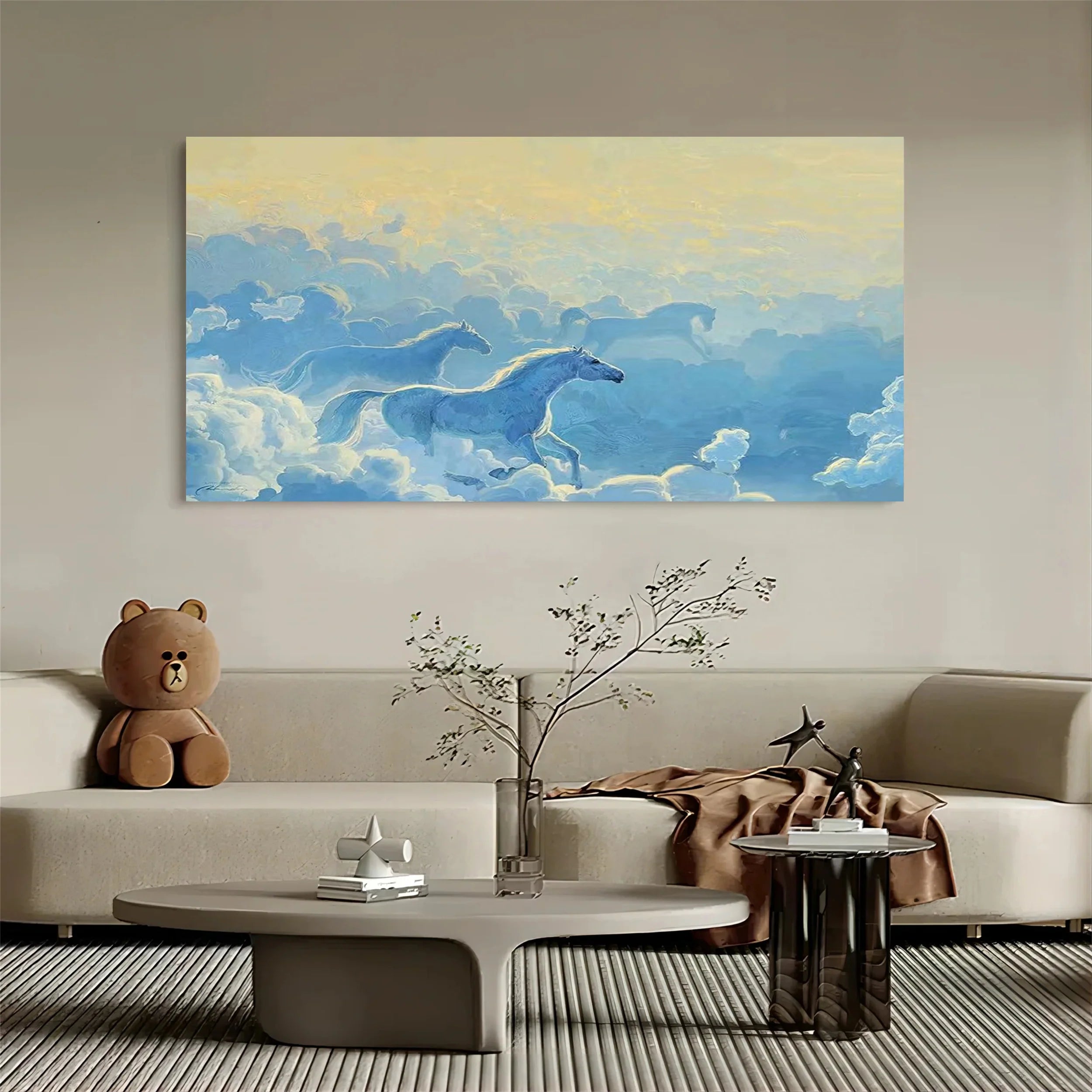 Colorful Horse Abstract Animal Wall Art #AM012