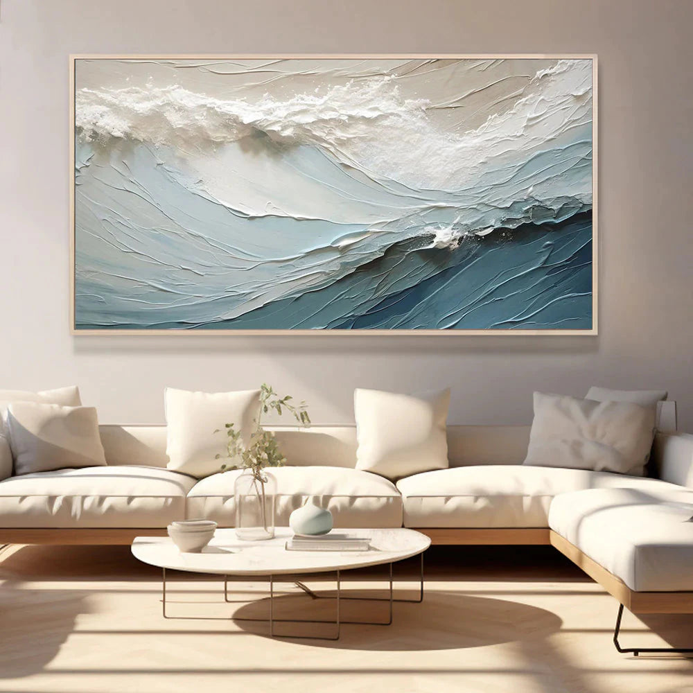 Minimalist Abstract Ocean Seascape Wall Art #SK48