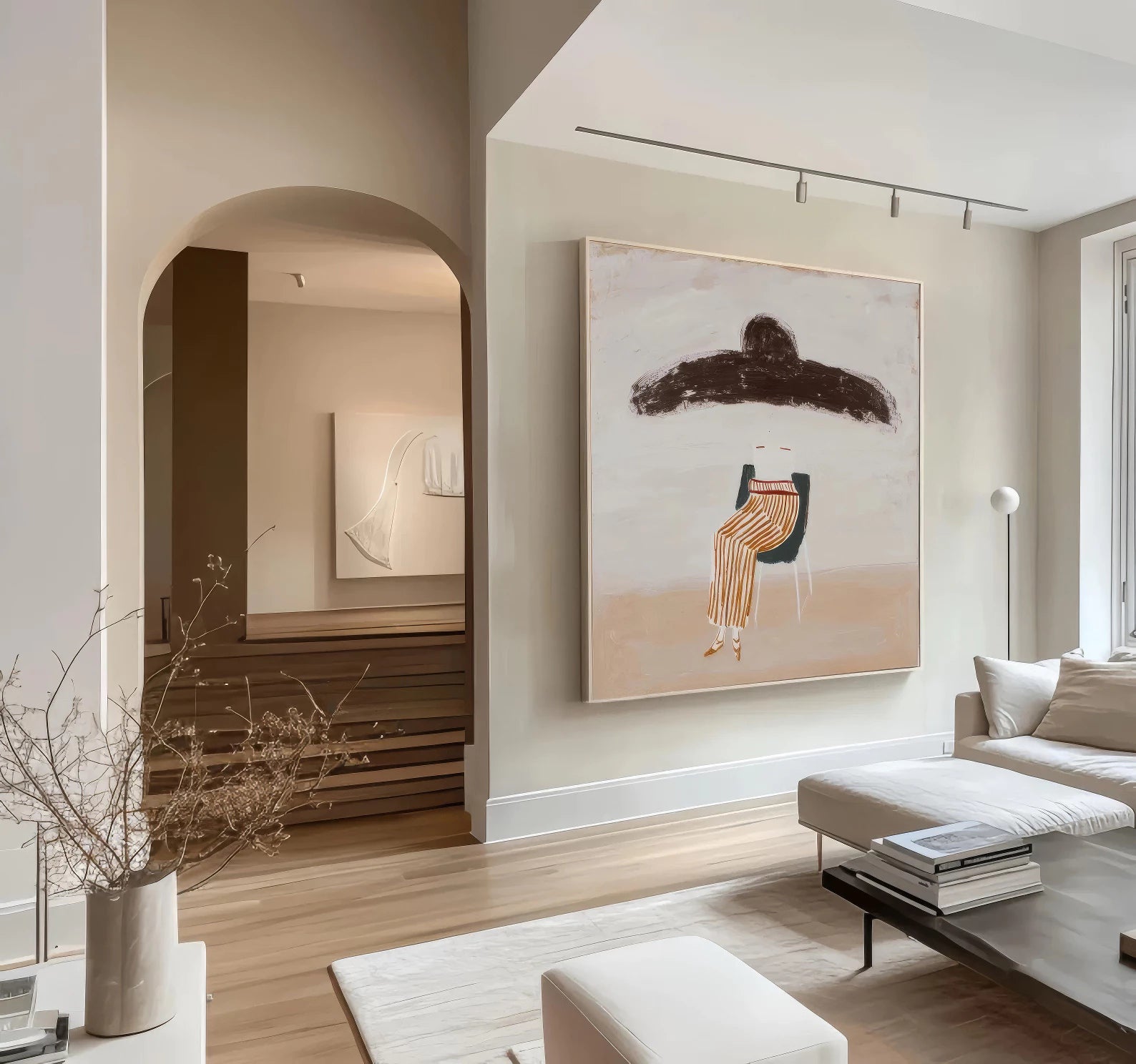 Contemporary Minimalist Portrait  #AB147
