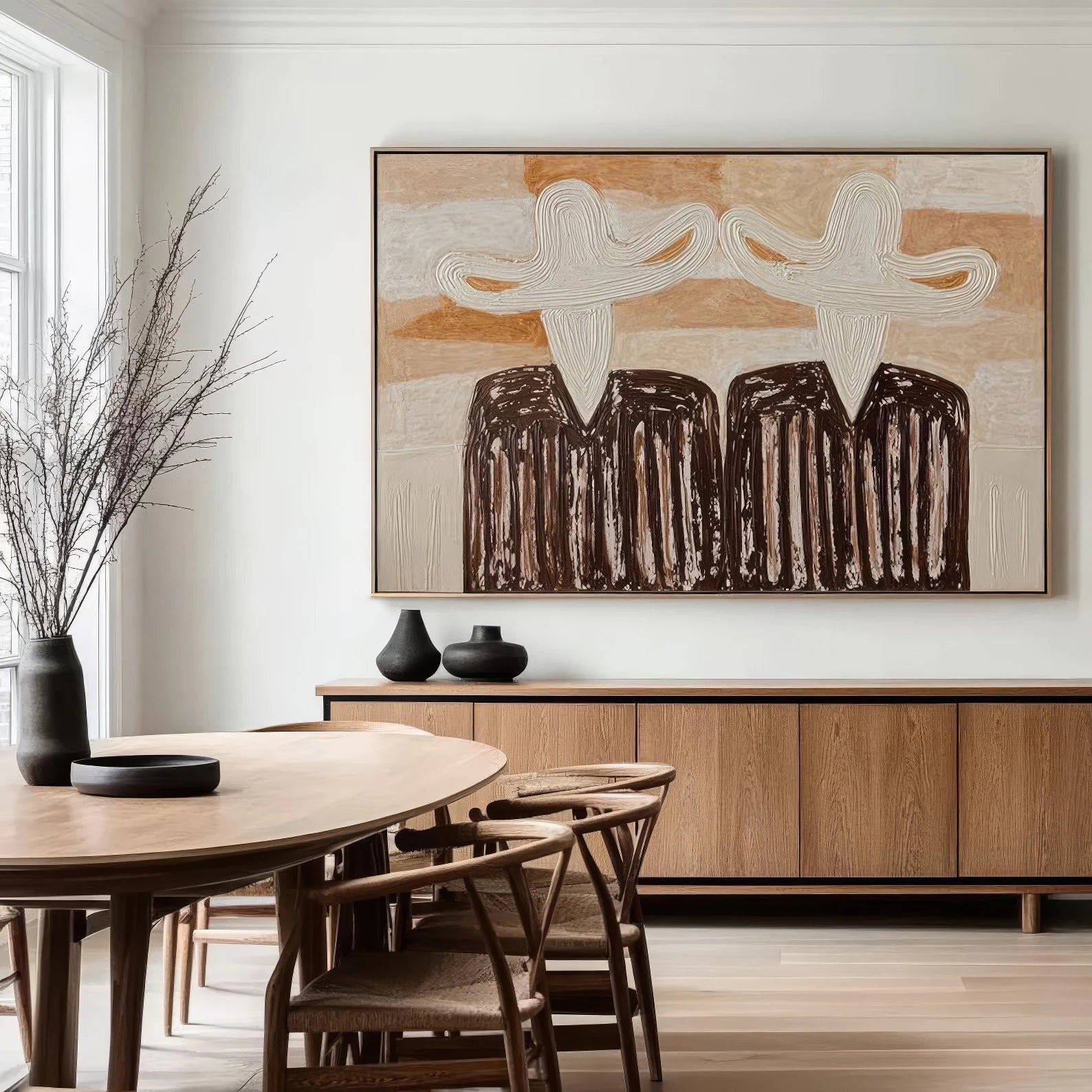Earth Tone Textured Painting #AB144