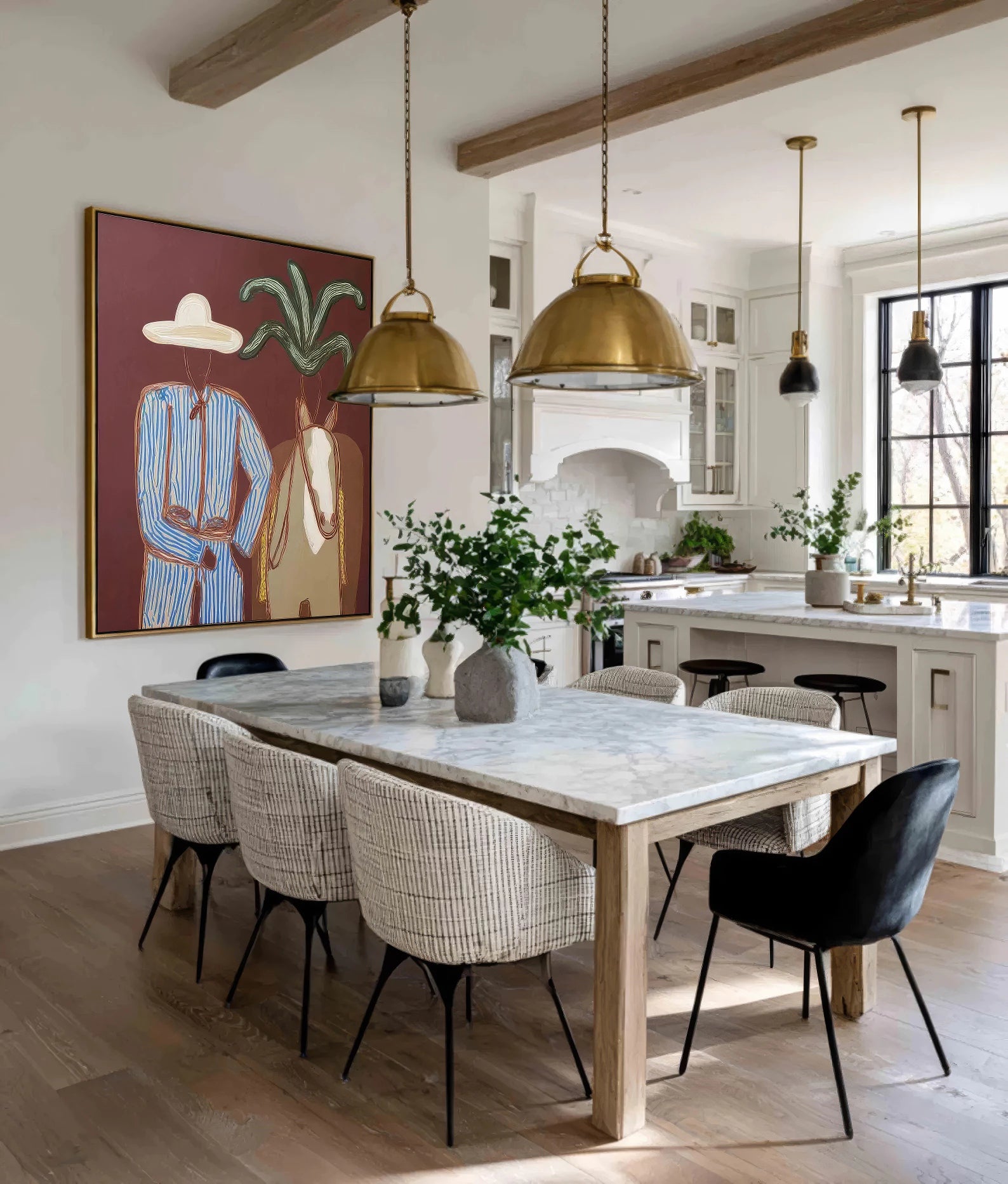 Rustic Modern Cowboy Painting #AB374