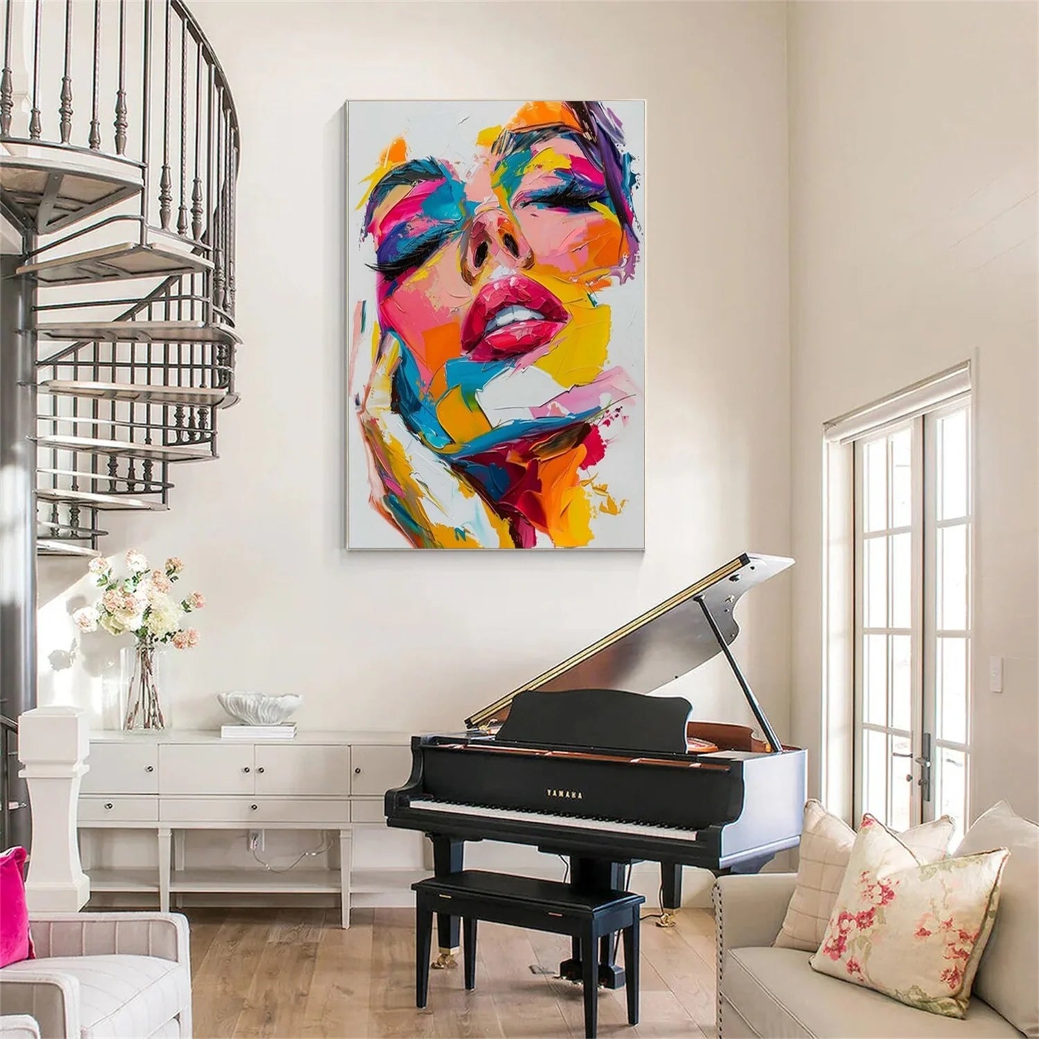 Abstract Portrait Colorful Painting #AB039