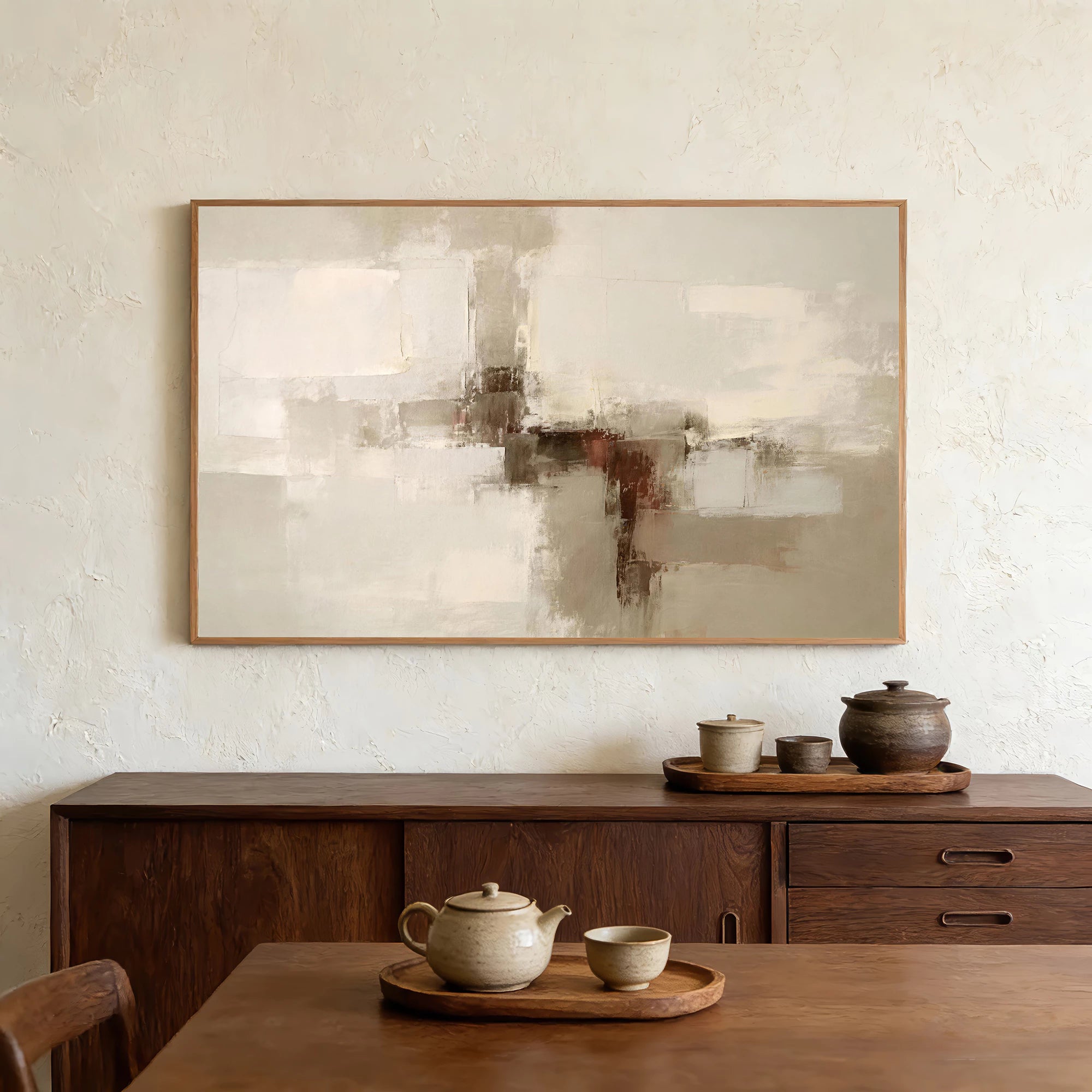 Wabi-Sabi Neutral Abstract Wall Art #WA62