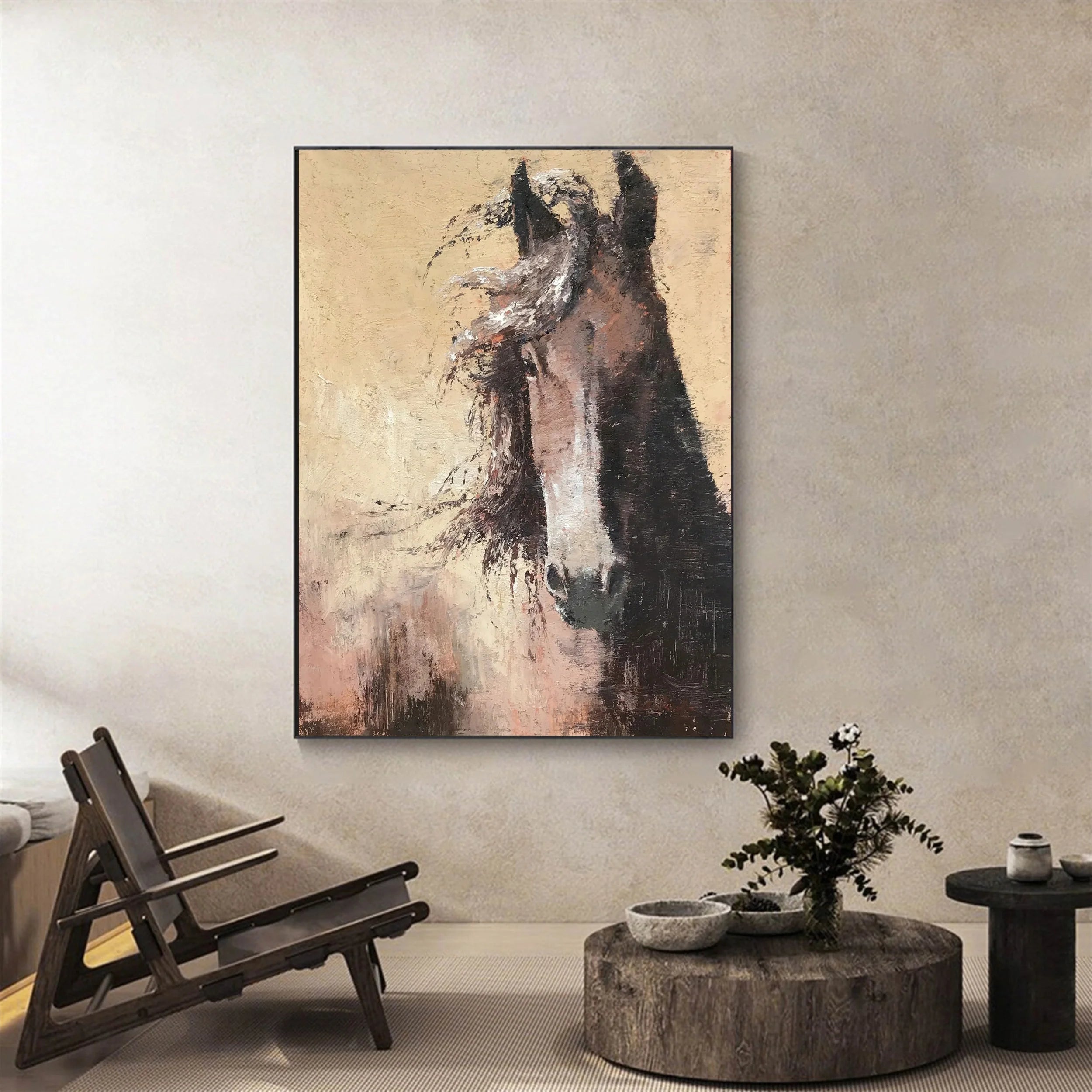 Colorful Horse Abstract Animal Wall Art #AM051