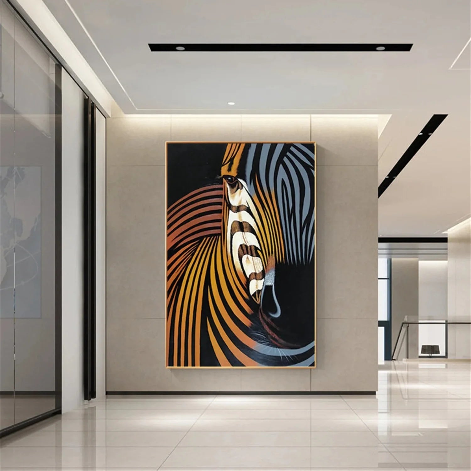 Colorful Abstract Animal Wall Art #AM067