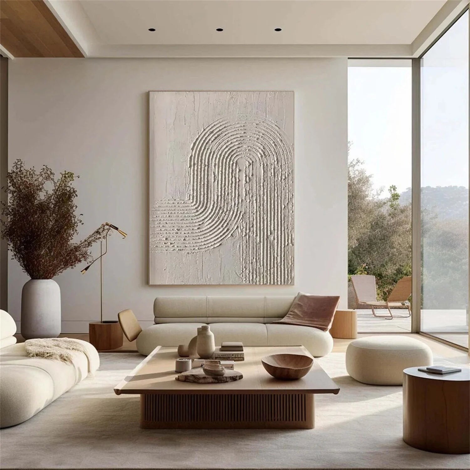 Minimalist Brown & Beige Art #MB030