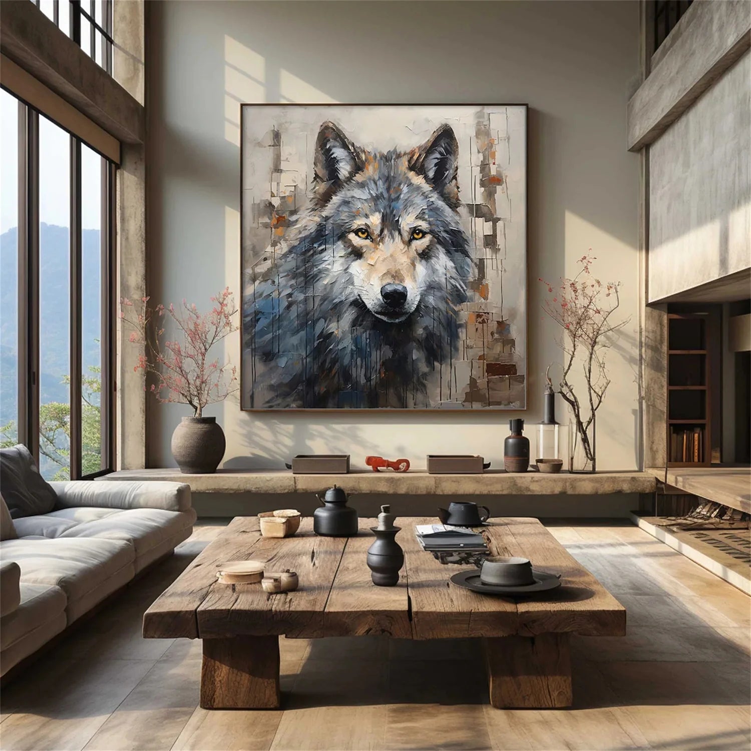 Colorful Abstract Animal Wall Art #AM077