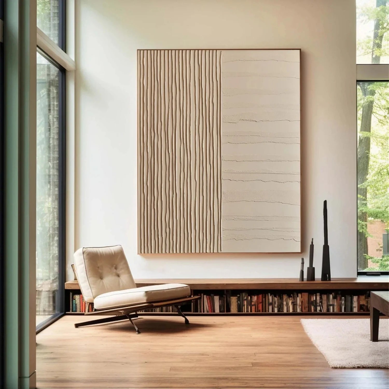 Minimalist Brown & Beige Art #MB011