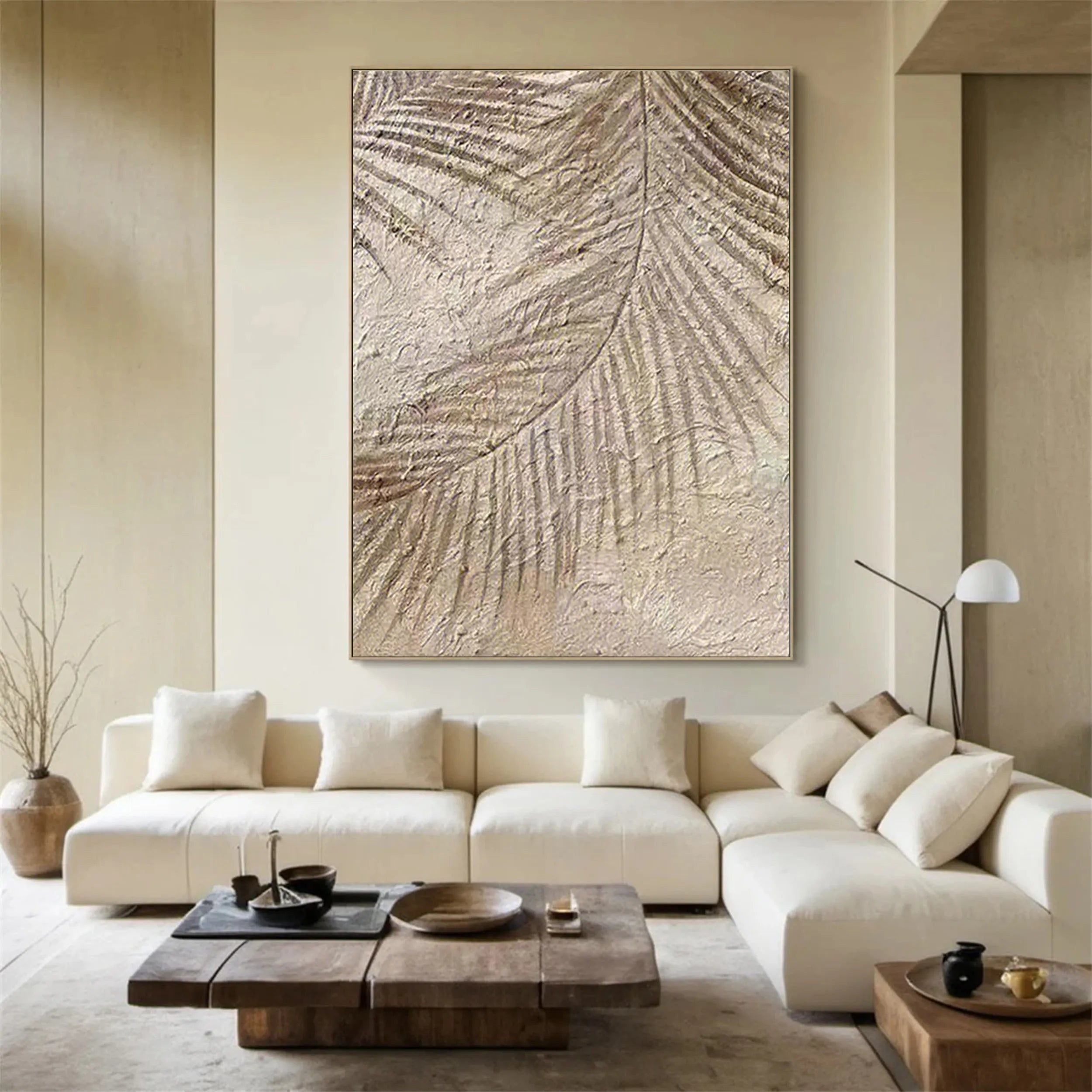 Flower & Tree Abstract Textured Wall Art #FT037