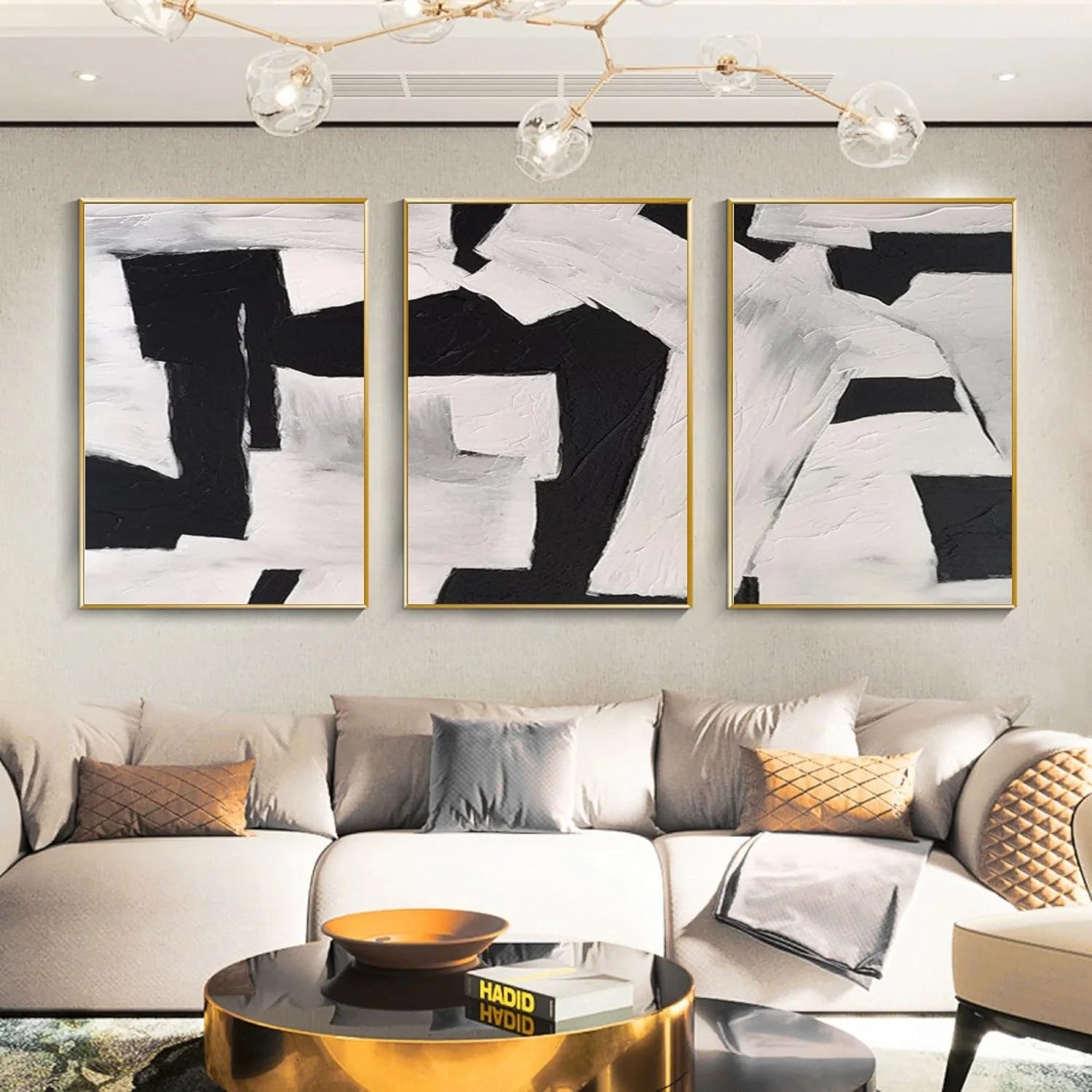 WABI SABI Abstract Tranquility Set of 3 #WA548