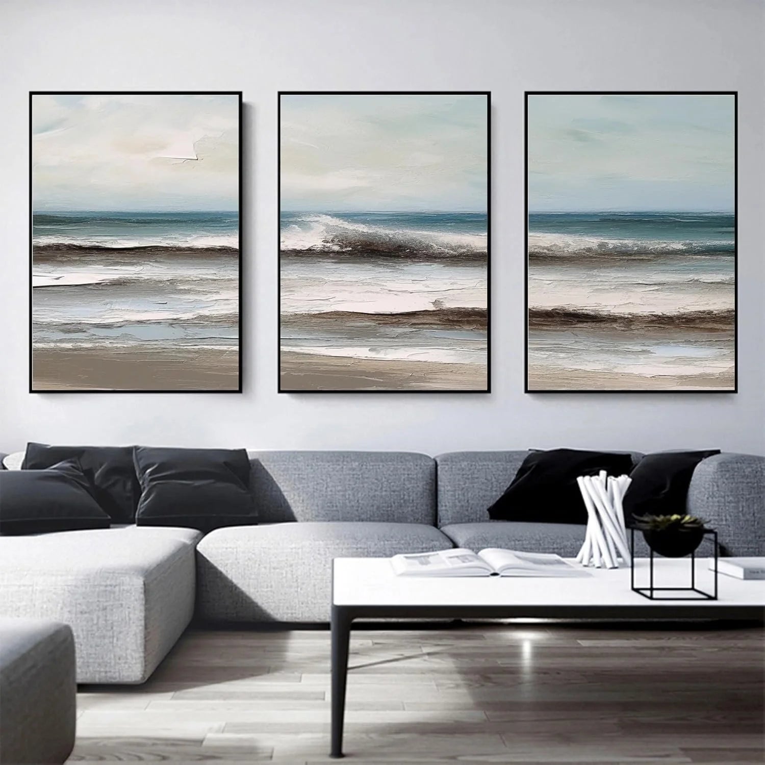 Sea & Sky Textured Art Set of 3 #SK109