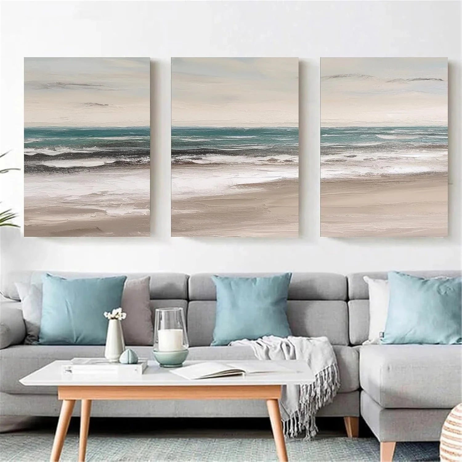 Sea & Sky Textured Art Set of 3 #SK108