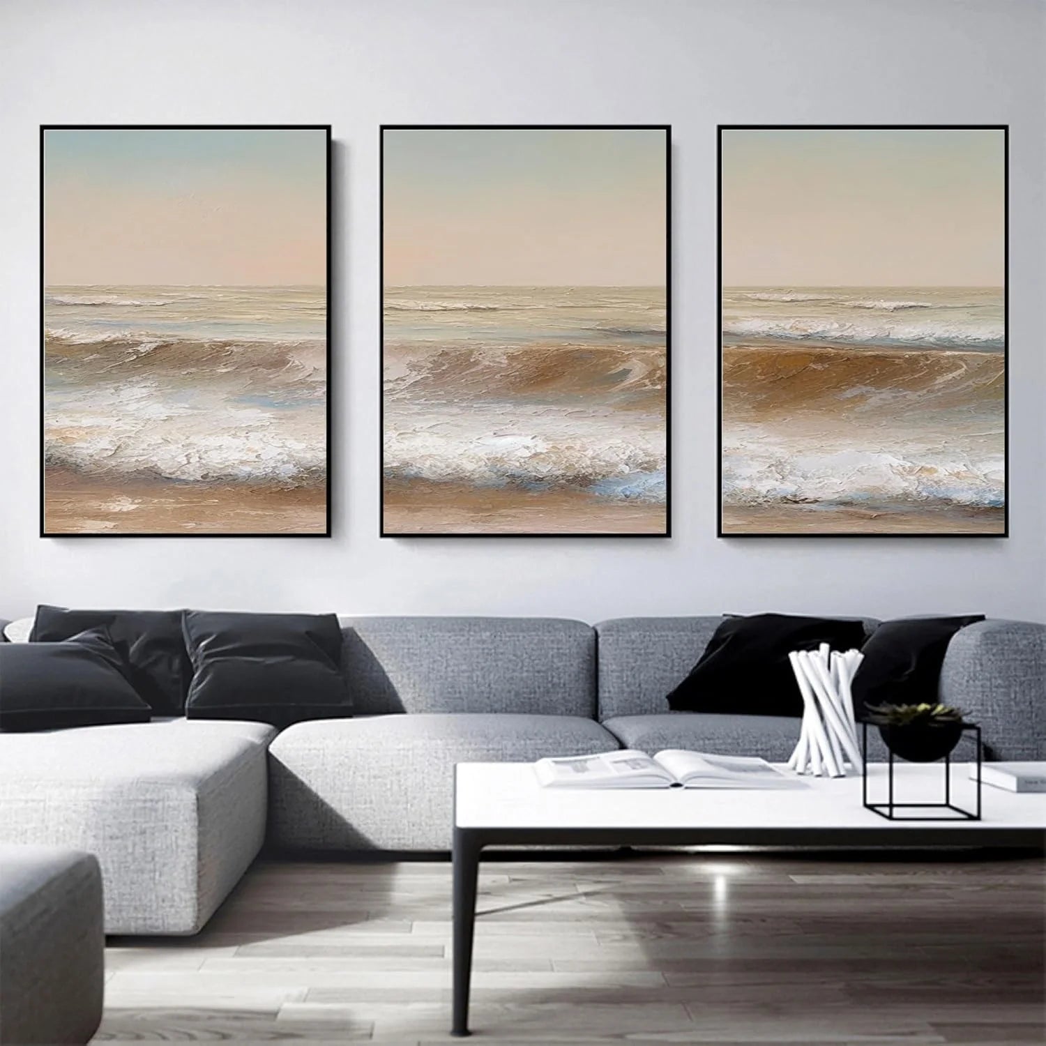 Sea & Sky Textured Art Set of 3 #SK107