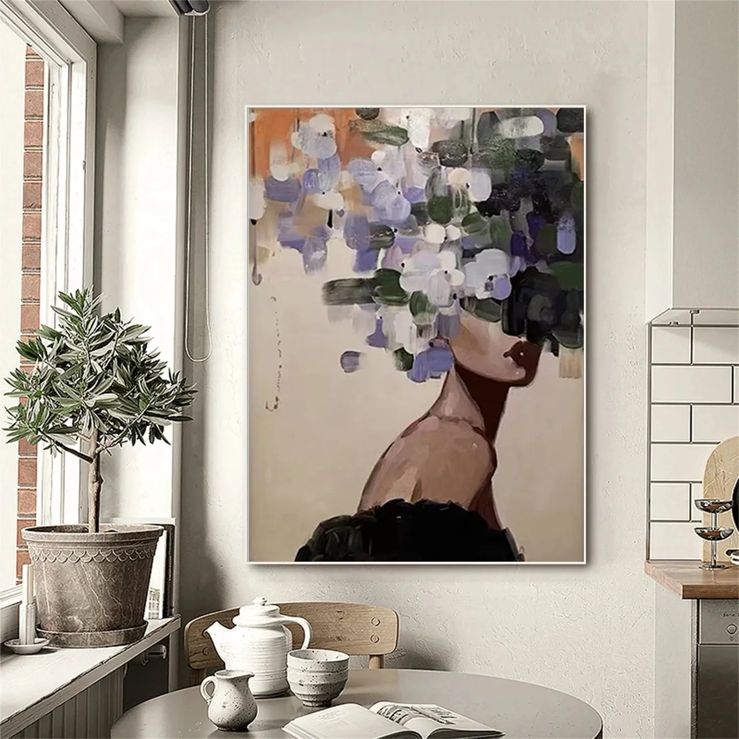 Abstract Portrait Colorful Painting #AB038