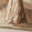 Cream Hand-Painted Figure Painting, Woman Seen from Behind #ITZL5S8E