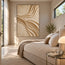 Cream Hand-Painted 3D Textured Abstract Painting, Flowing Ridges #CMQL0SFE