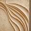 Cream Hand-Painted 3D Textured Abstract Painting, Flowing Ridges #CMQL0SFE