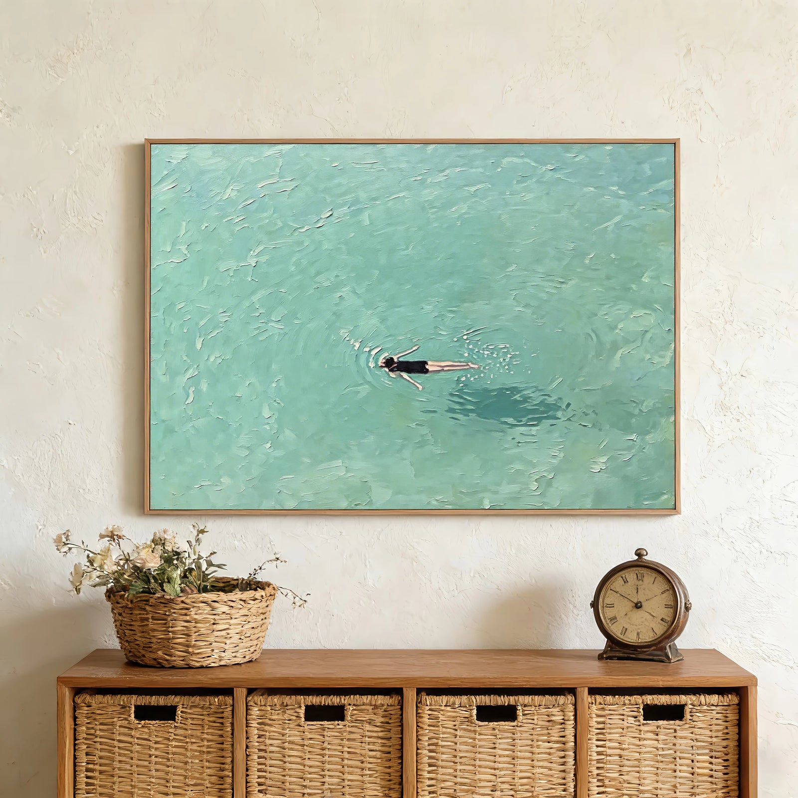 Minimalist Summer Swimming Wall Art #SK45