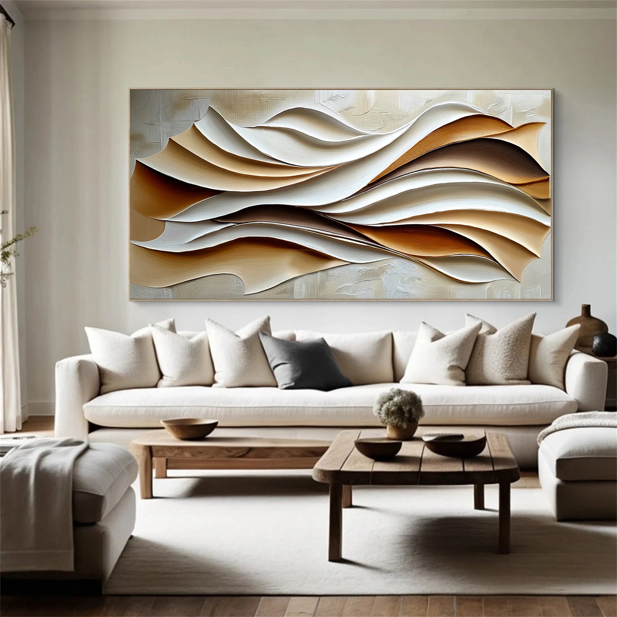 3D Neutral Wave Texture Art #MD376