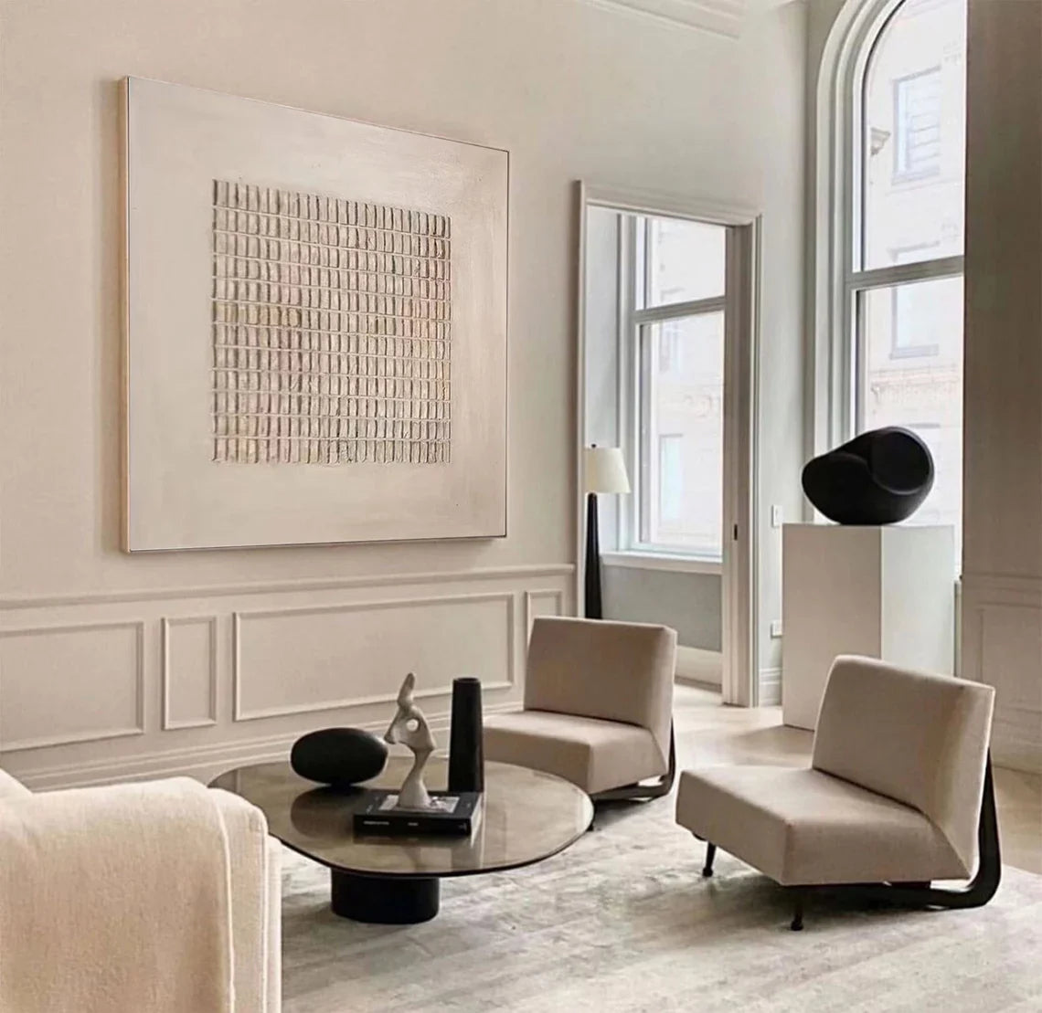 Minimalist Brown & Beige Art #MB002