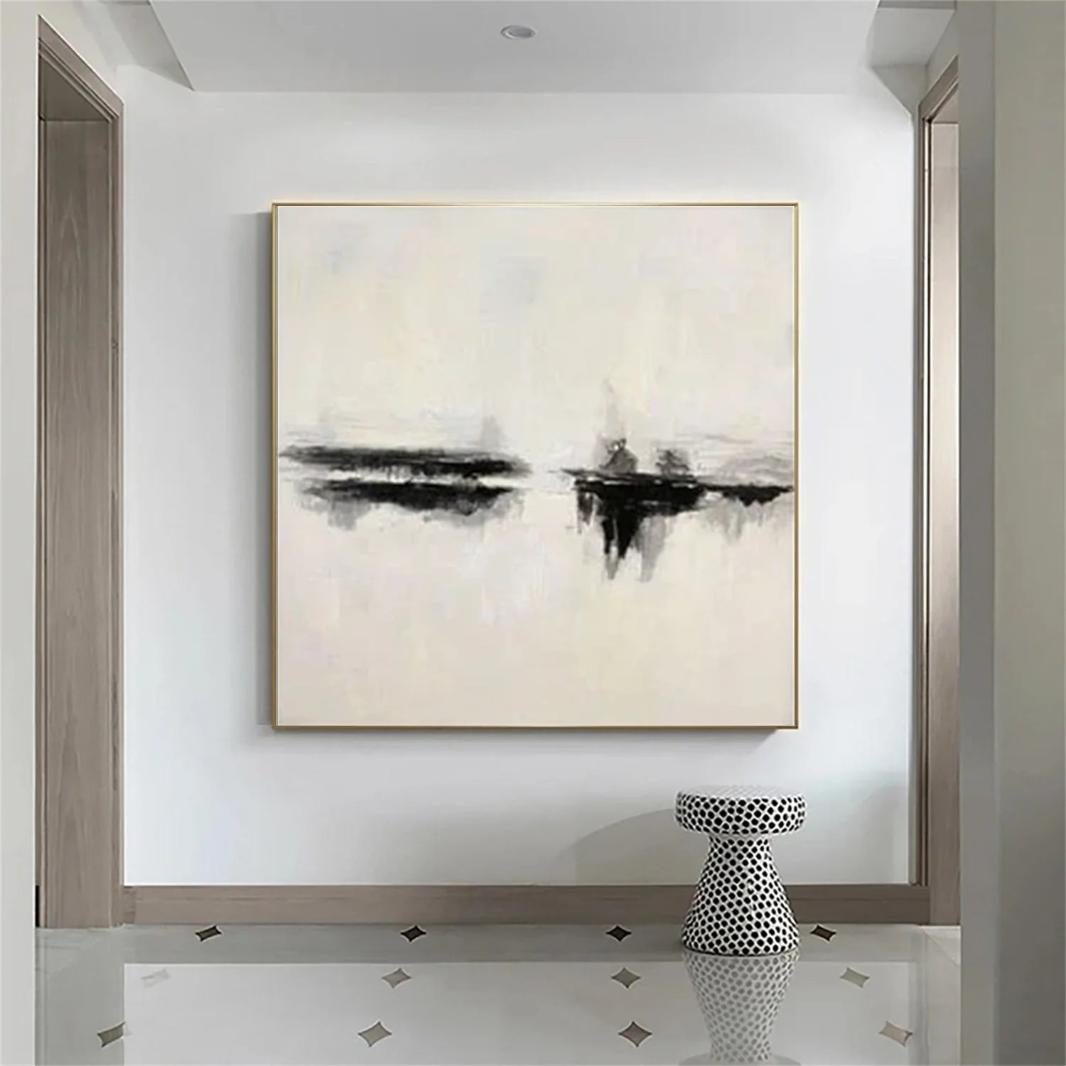 Black and White Minimalist_Canvas Art #MZ112