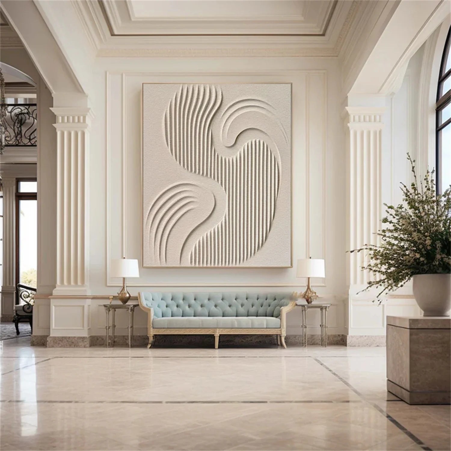 Minimalist Brown & Beige Art #MB009