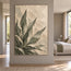 Sage Hand-Painted Botanical Painting, Pointed Leaf Fan #EJXVZ36F