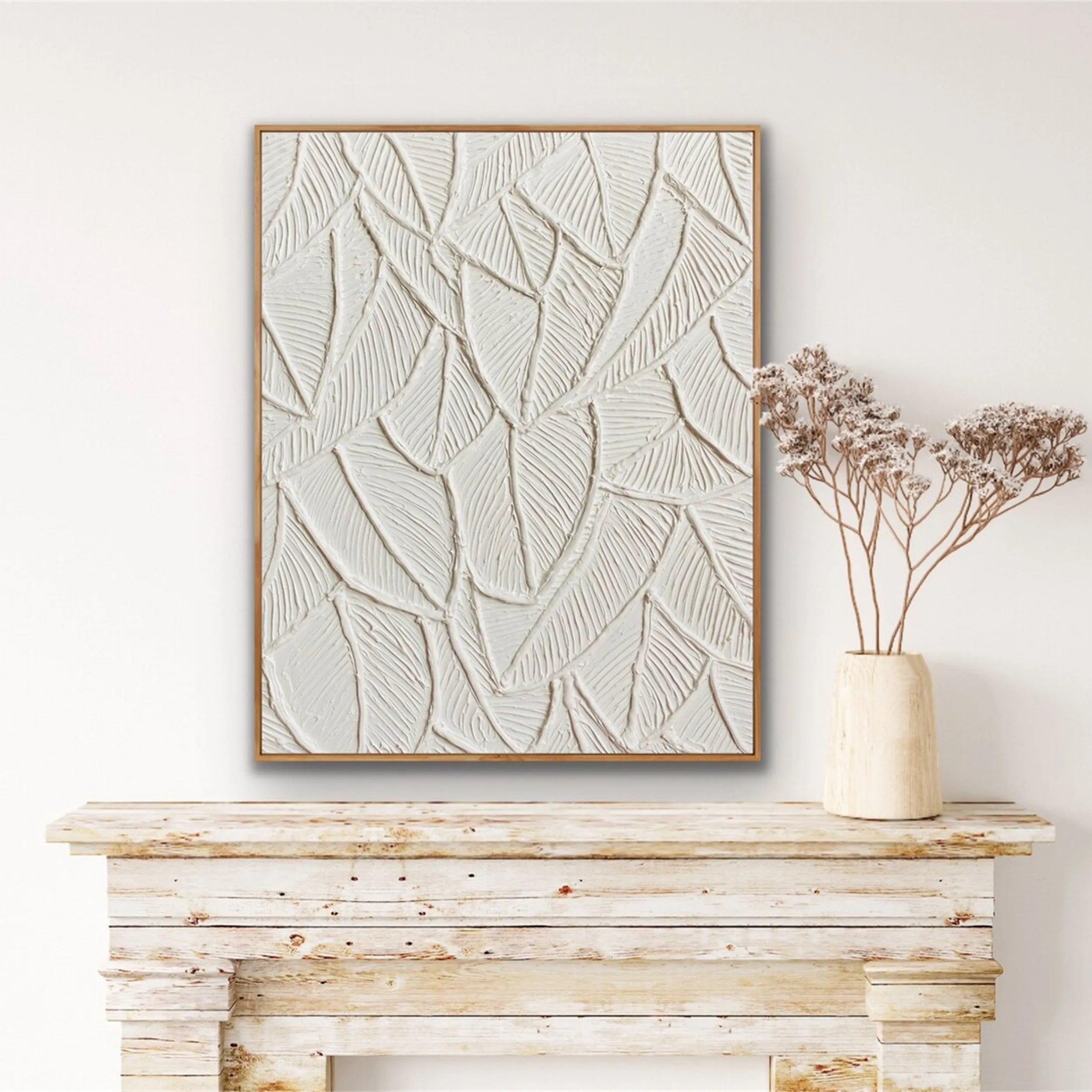 Flower & Tree Abstract Textured Wall Art #FT032