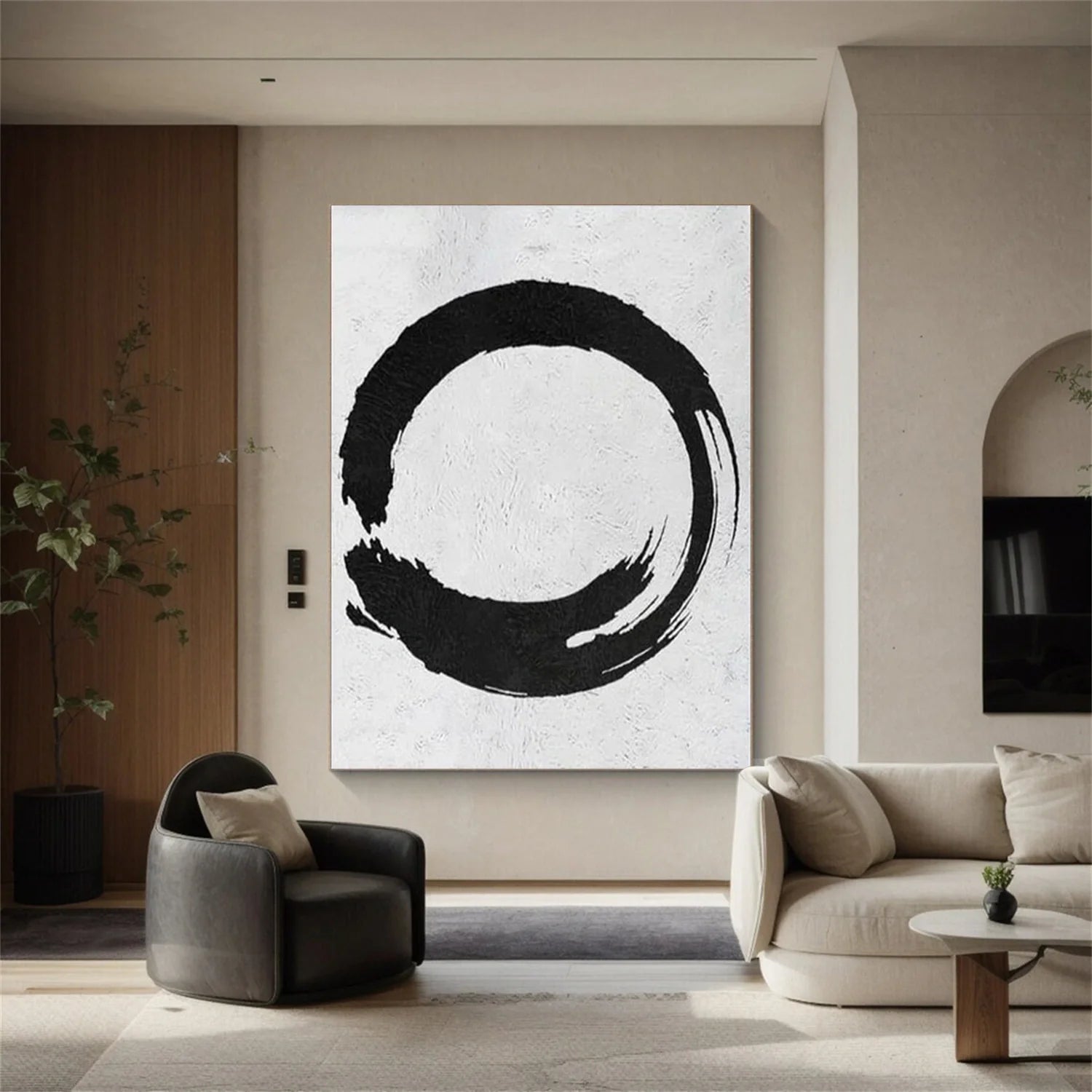 Black and White Minimalist_Canvas Art #MZ113