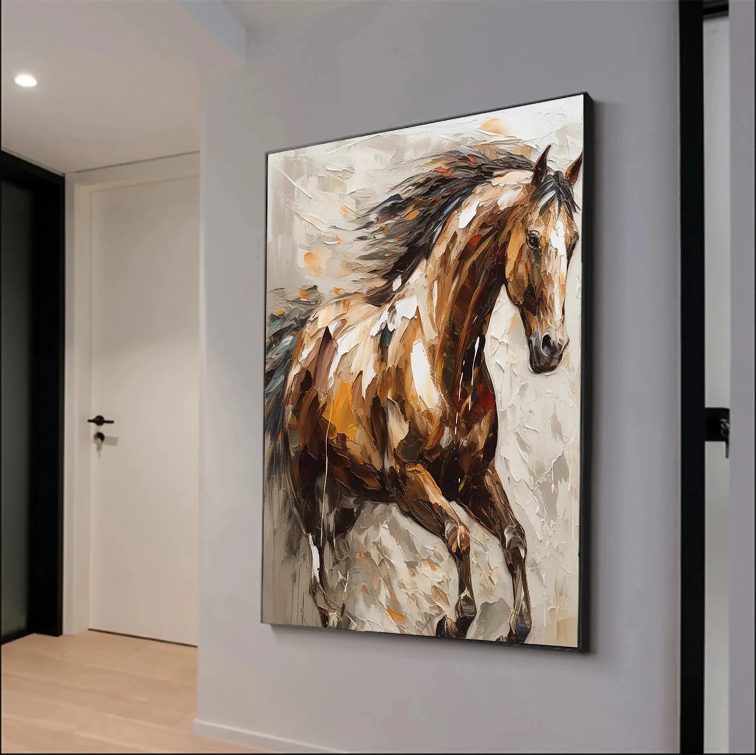 Colorful Horse Abstract Animal Wall Art #AM044