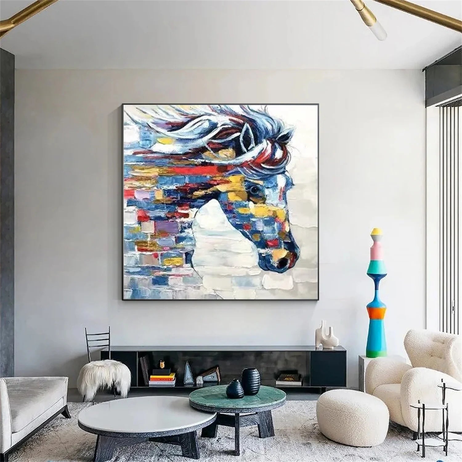 Abstract Animal Horse Wall Art #AM140