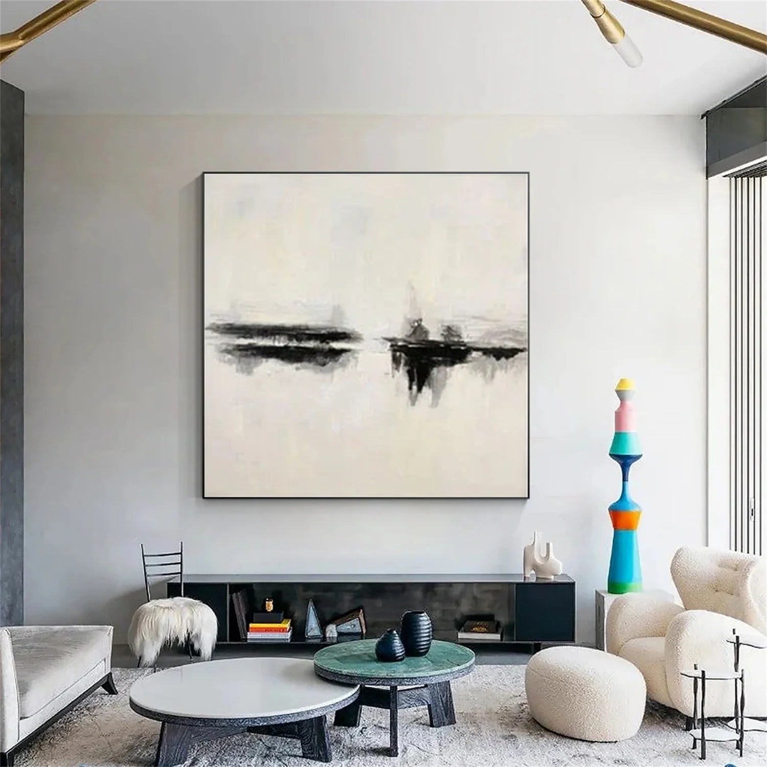 Black and White Minimalist_Canvas Art #MZ112