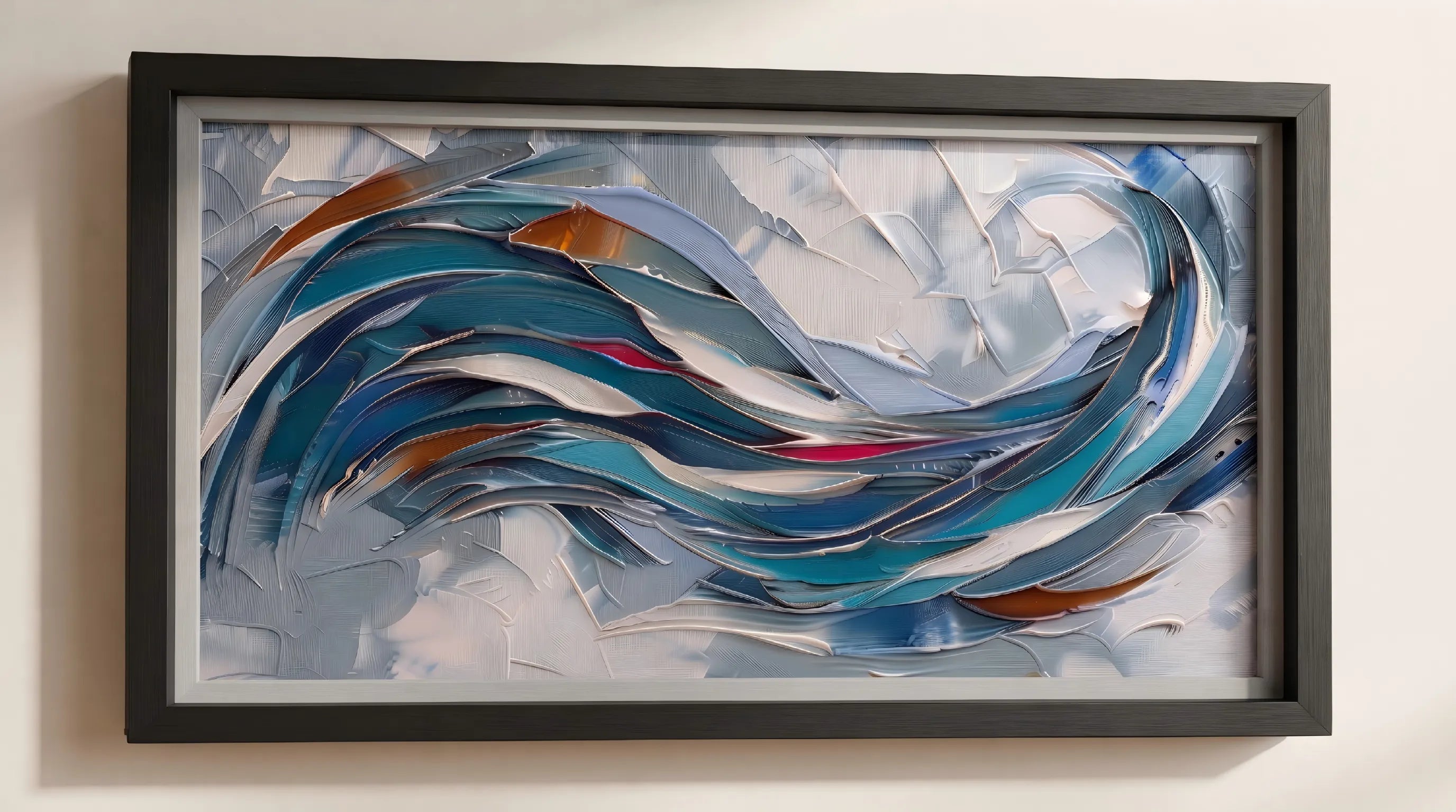Crosscurrent – AEVART Wabi-Sabi Impasto Oil Painting on Canvas
