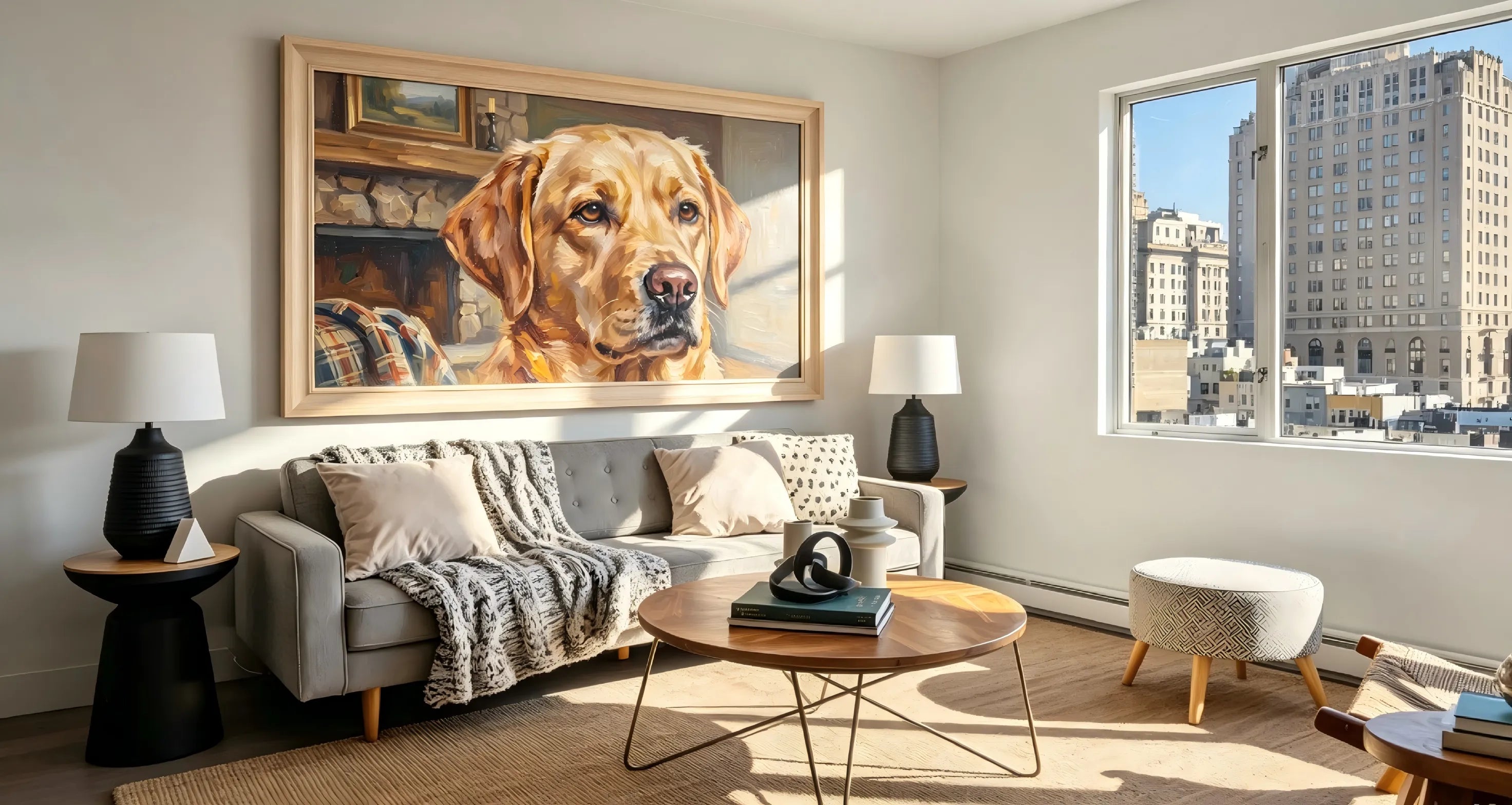 AEVART Custom Pet Oil Painting on Canvas