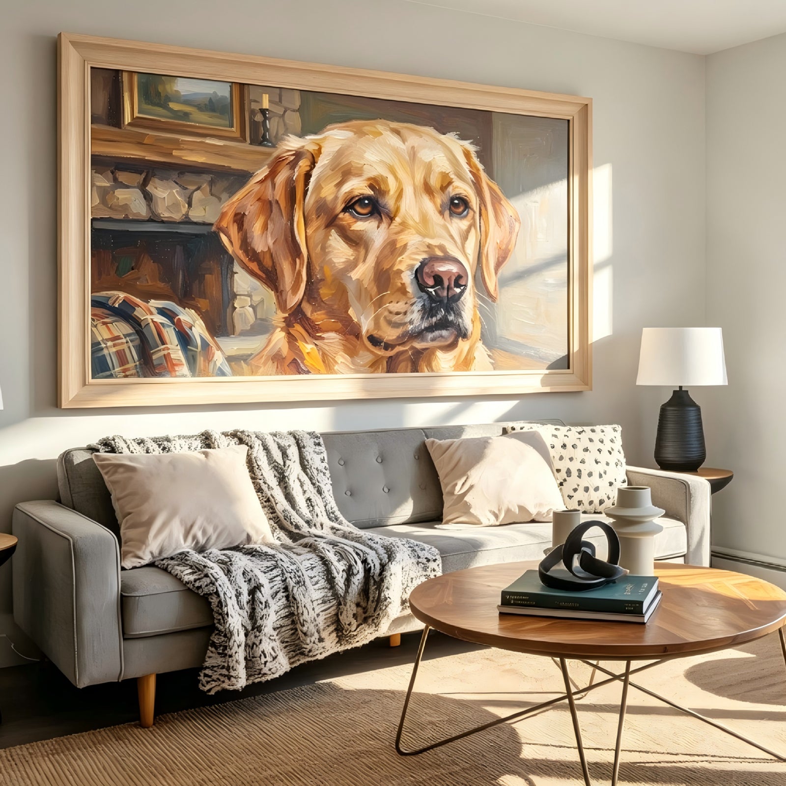 AEVART Custom Pet Oil Painting on Canvas